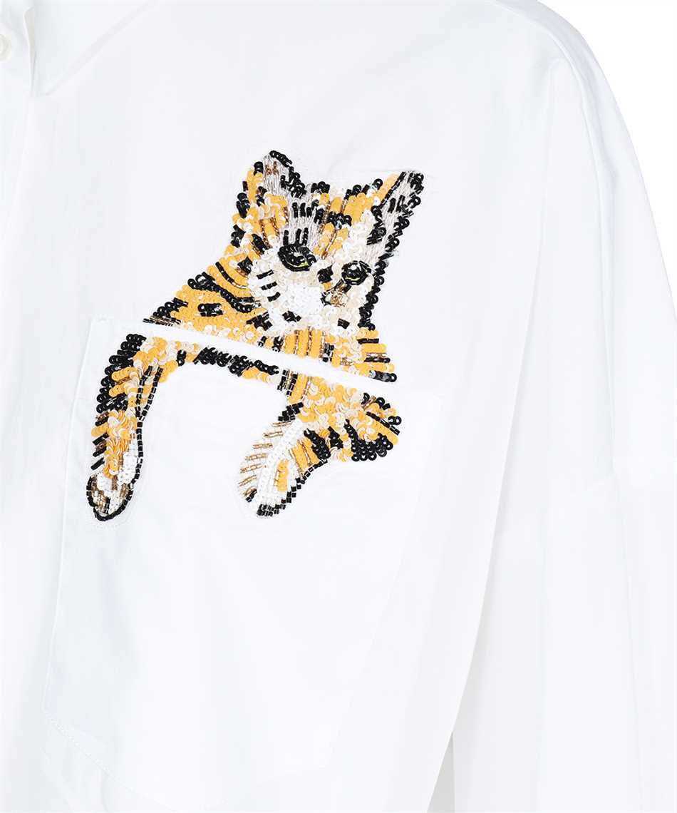 Msgm Cotton Shirt In White