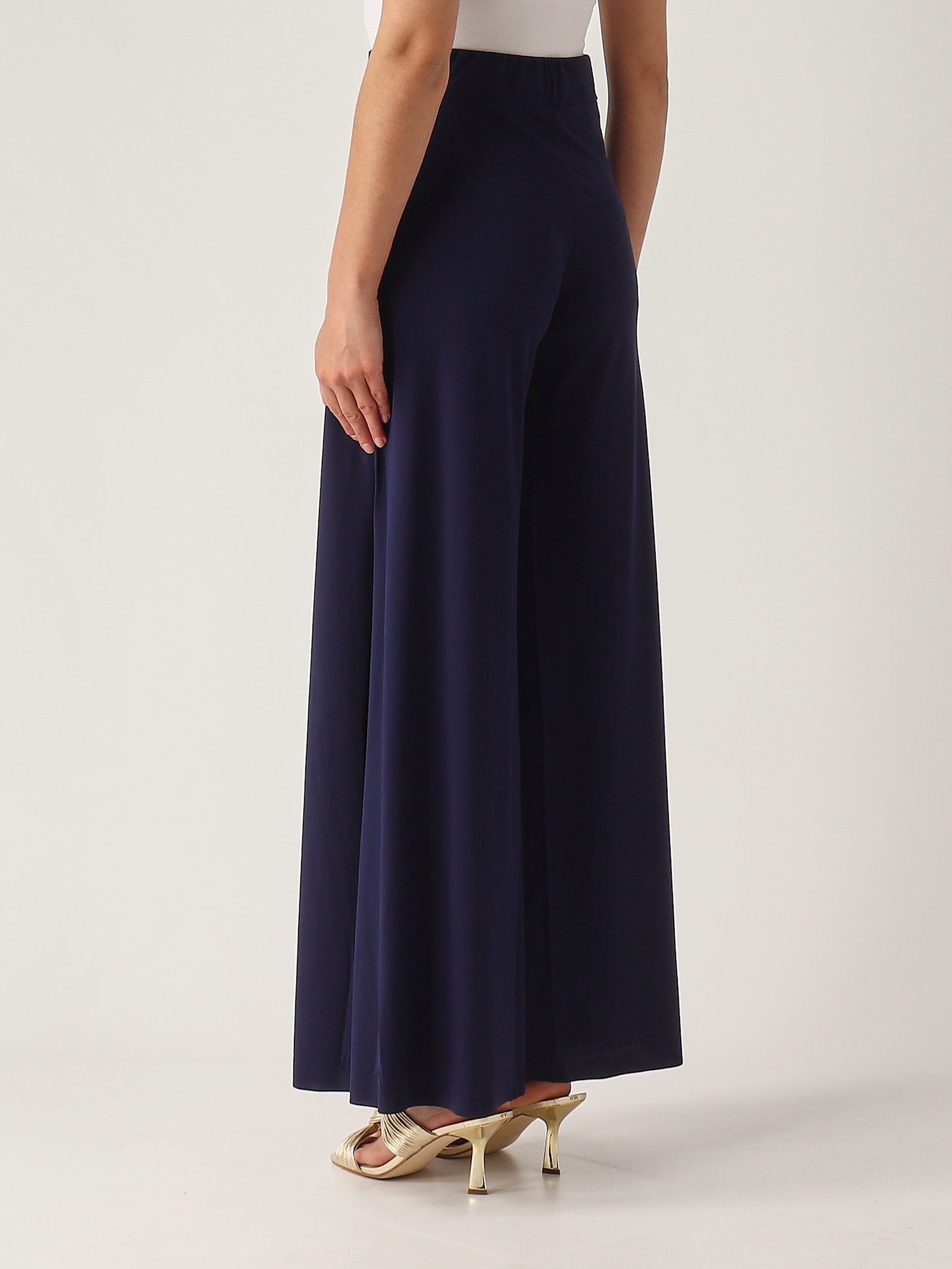 Maliparmi Pantalone Soft Jersey Trousers In Blue