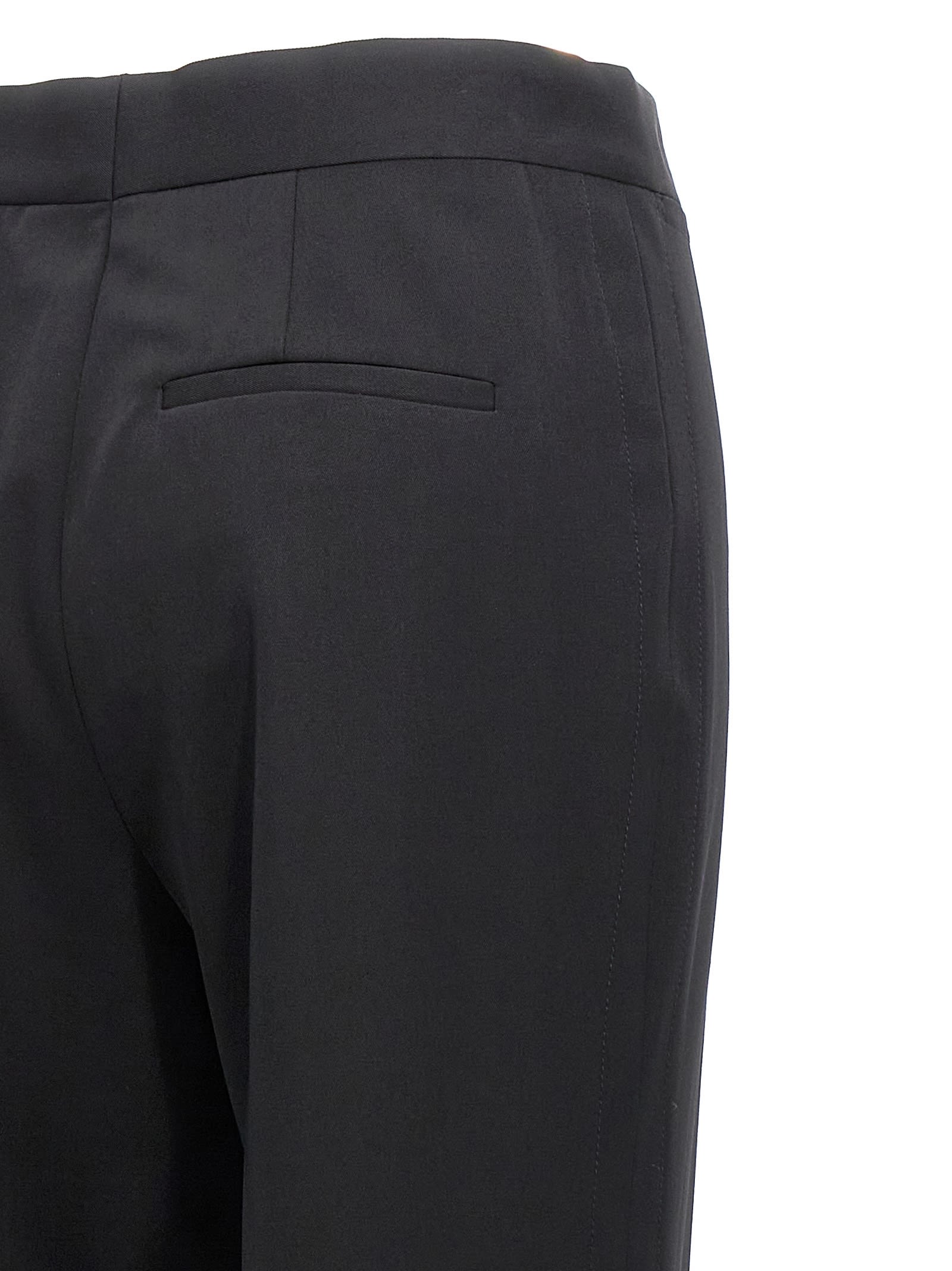 Shop Stella Mccartney Flared Trousers In Black