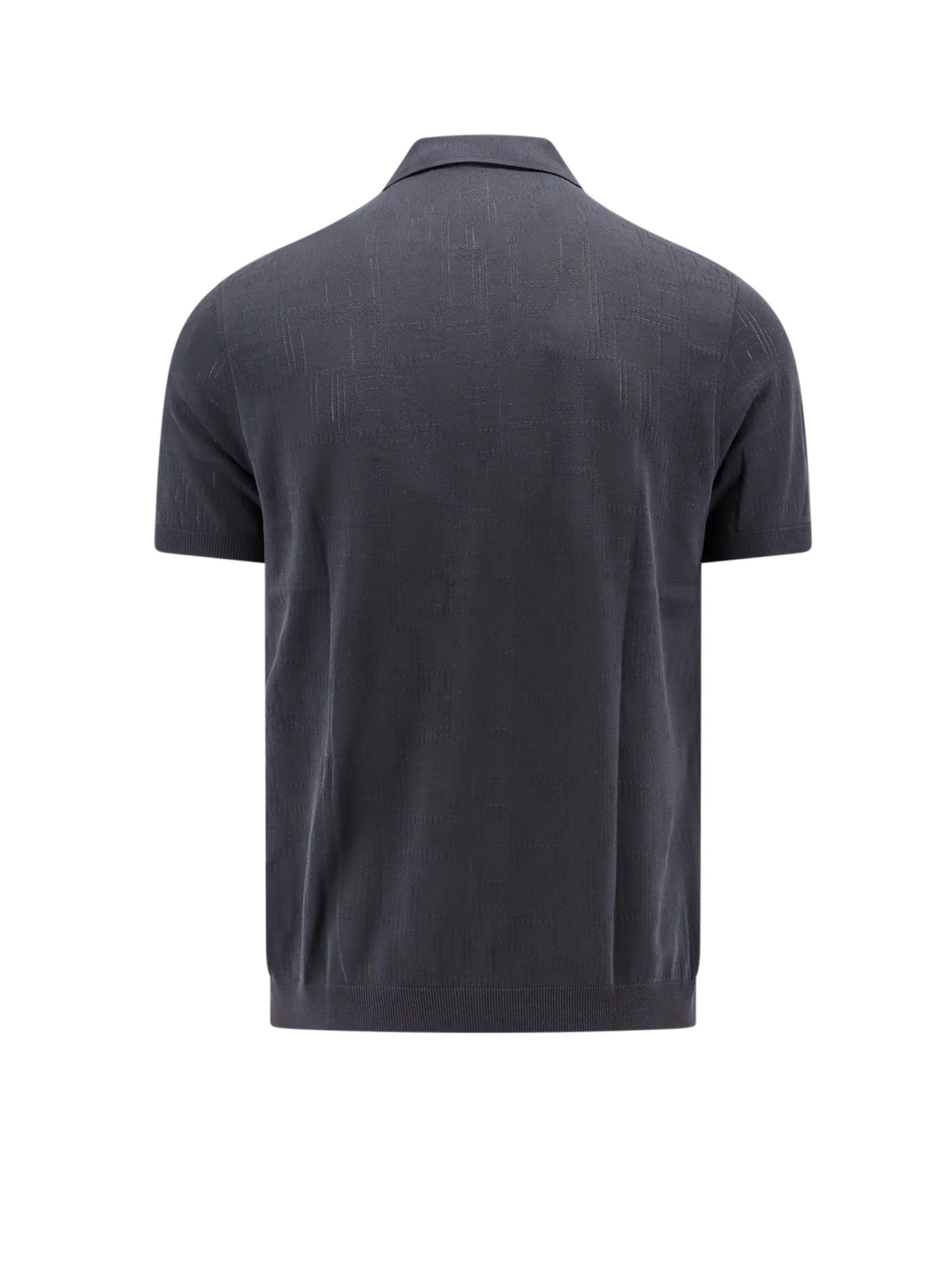Shop Corneliani Polo Shirt In Grey