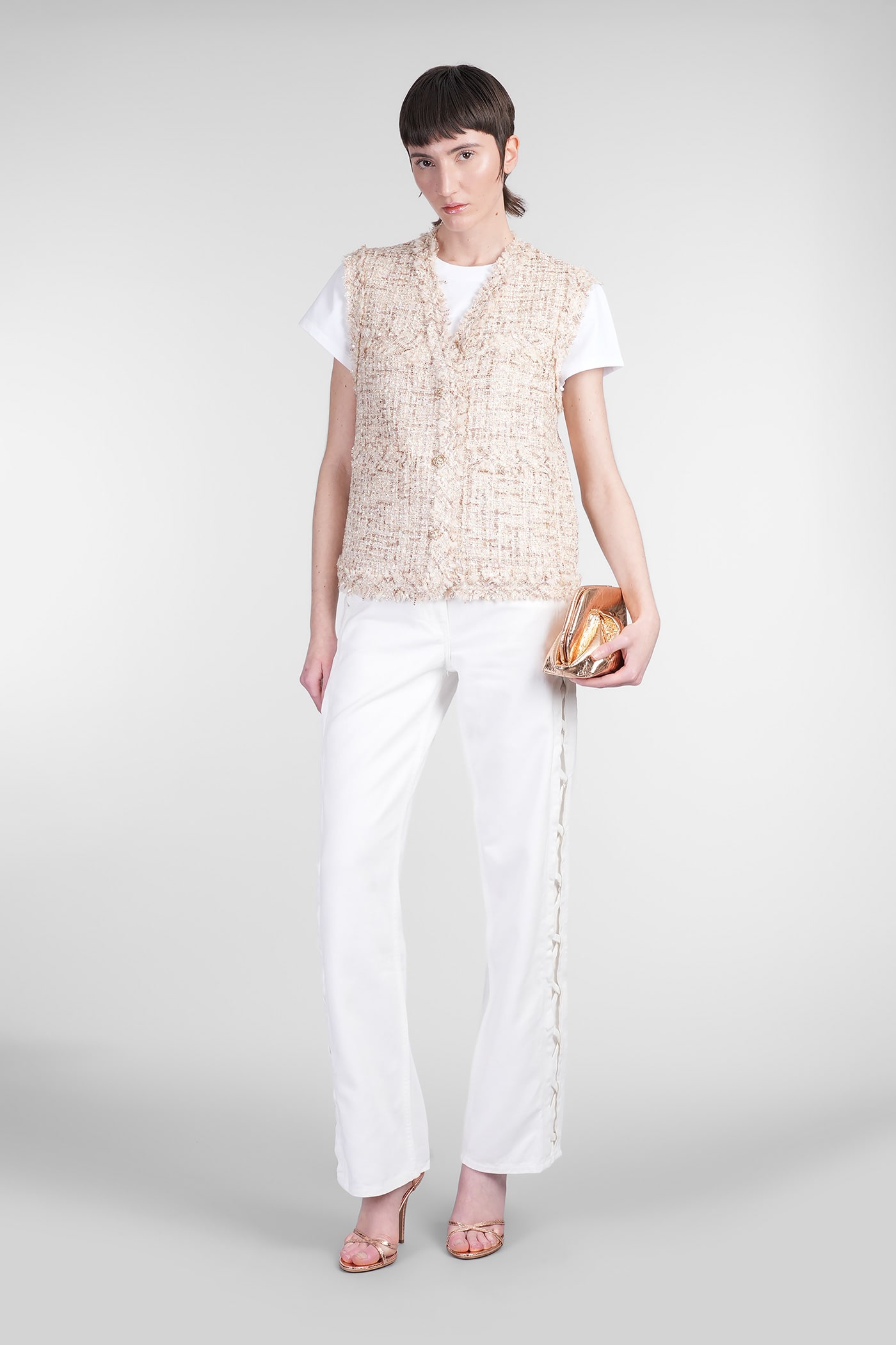 Iro Ozya Casual Jacket In Beige Polyester