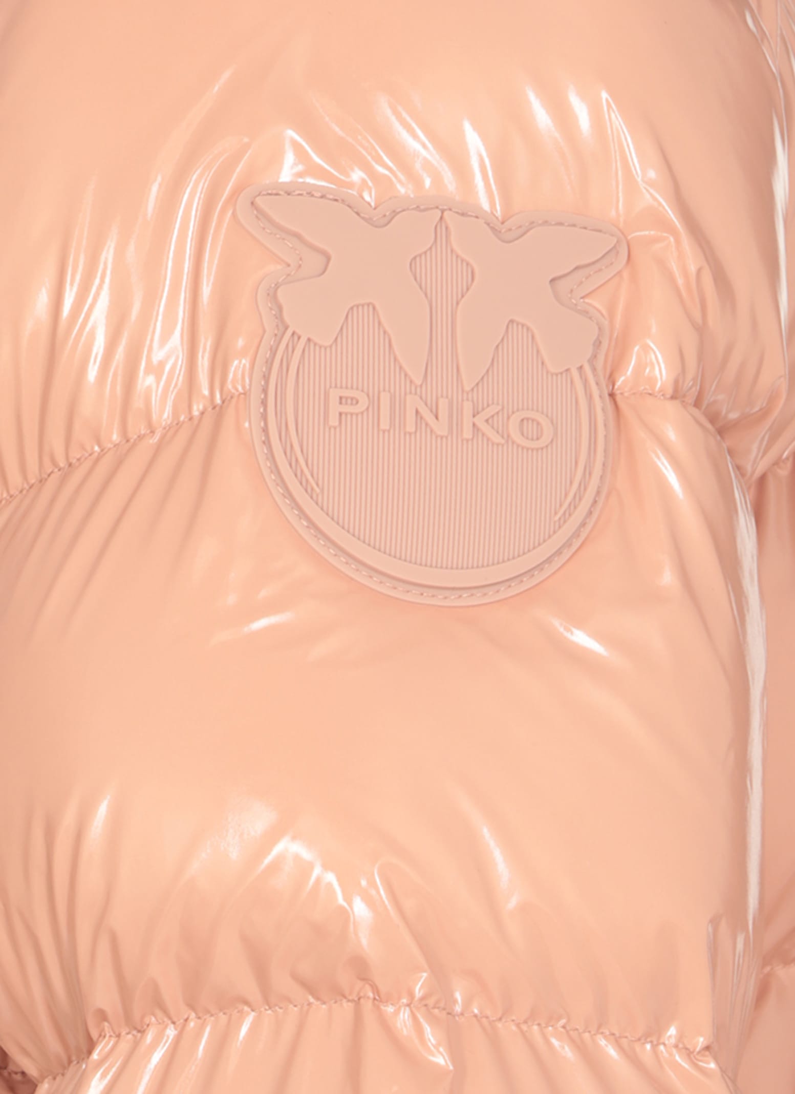 Shop Pinko Quilted Padded Jacket In Pink