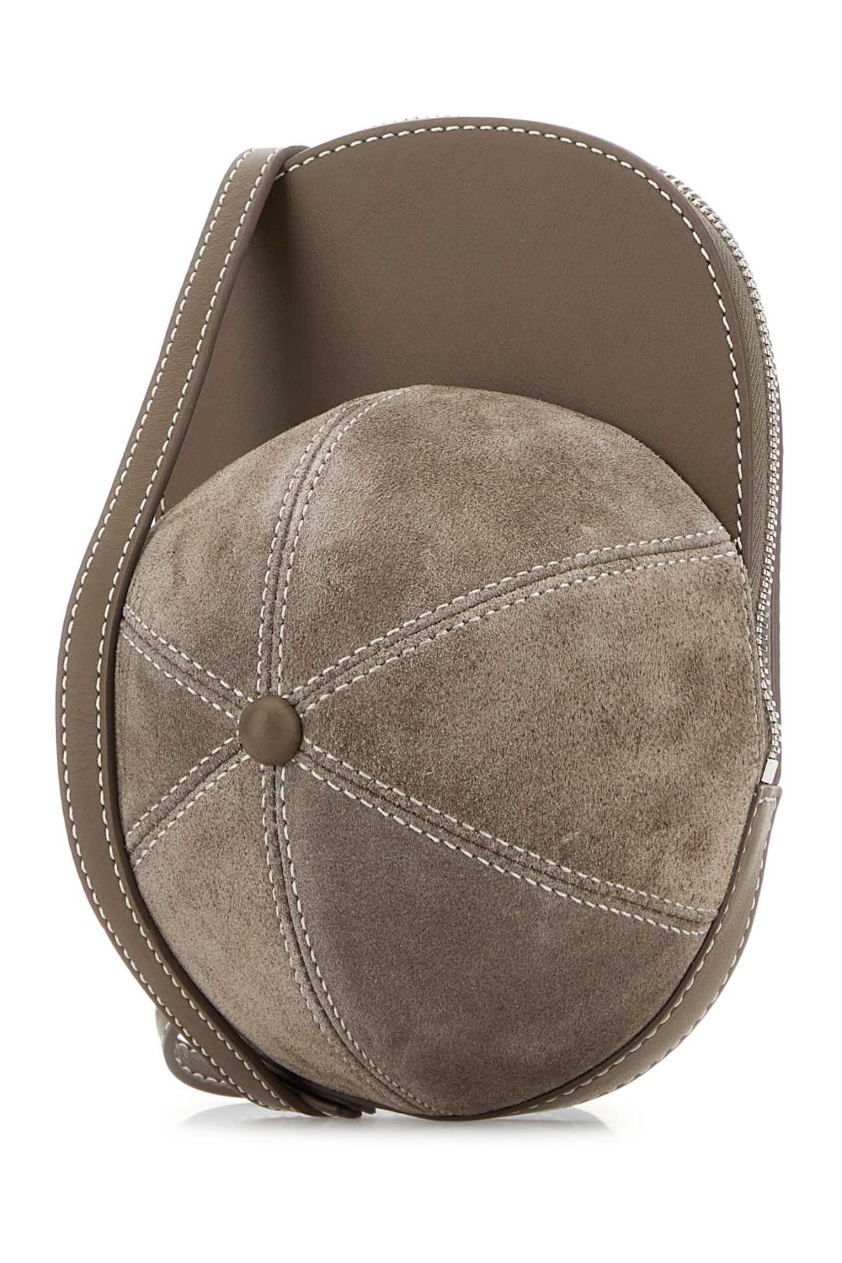 Jw Anderson Mini Cap Bag - Suede Crossbody Bag In Cobblestone