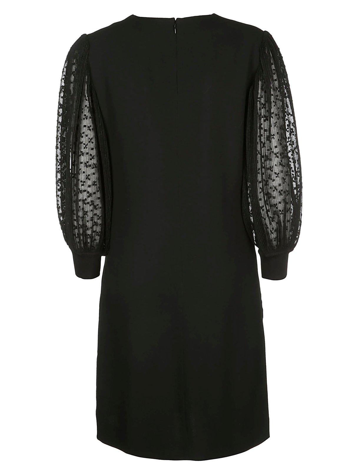 Givenchy Dress With Pleated Sleeves In Black