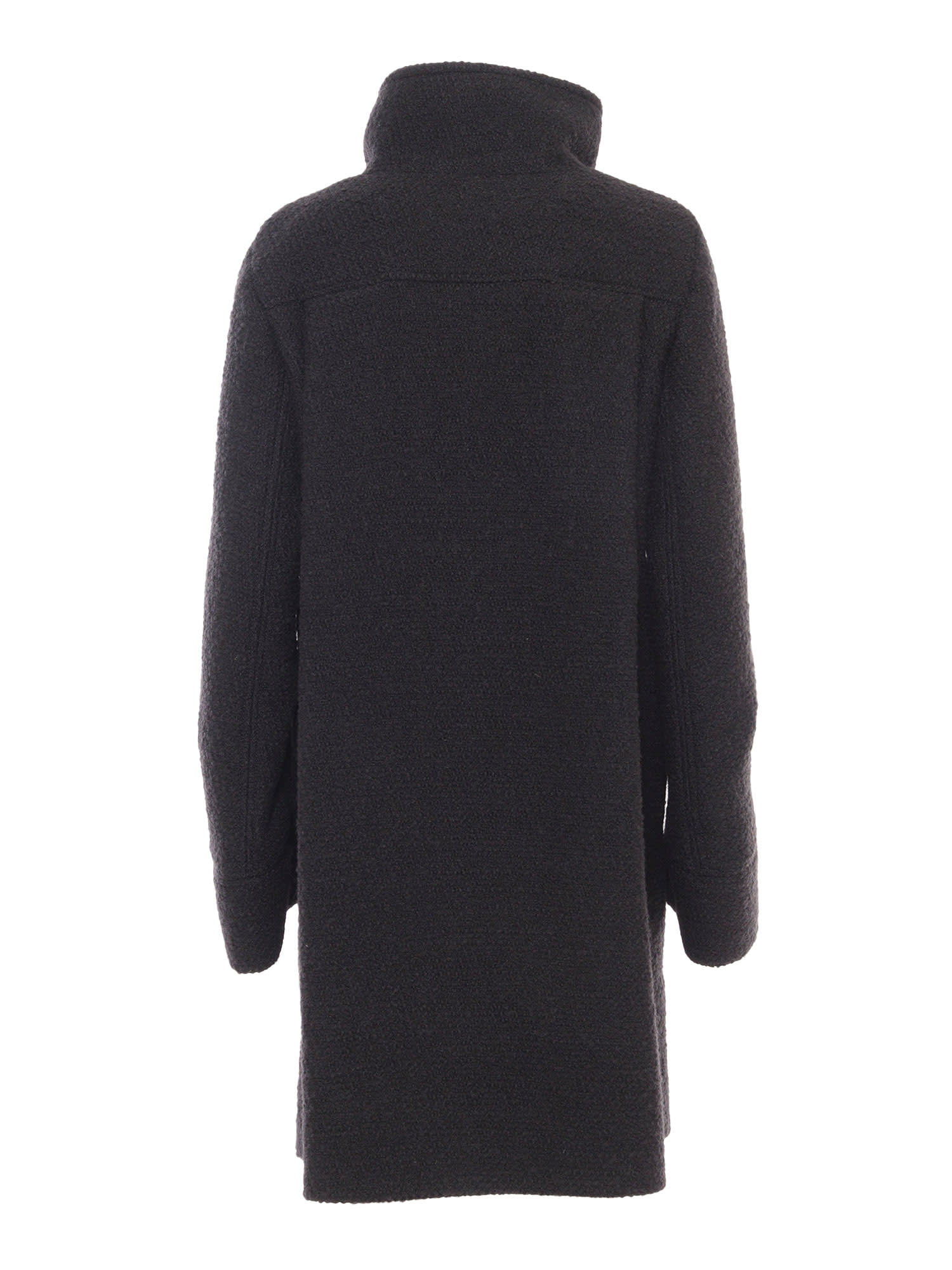 Shop Fay Double Breasted Urban Coat In Black