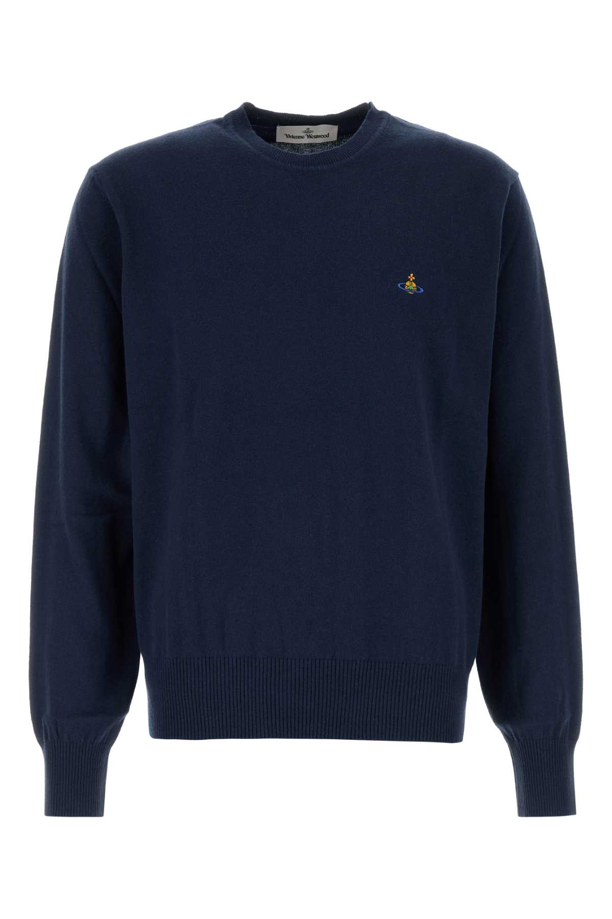 Vivienne Westwood Navy Blue Cotton Blend Alex Sweater