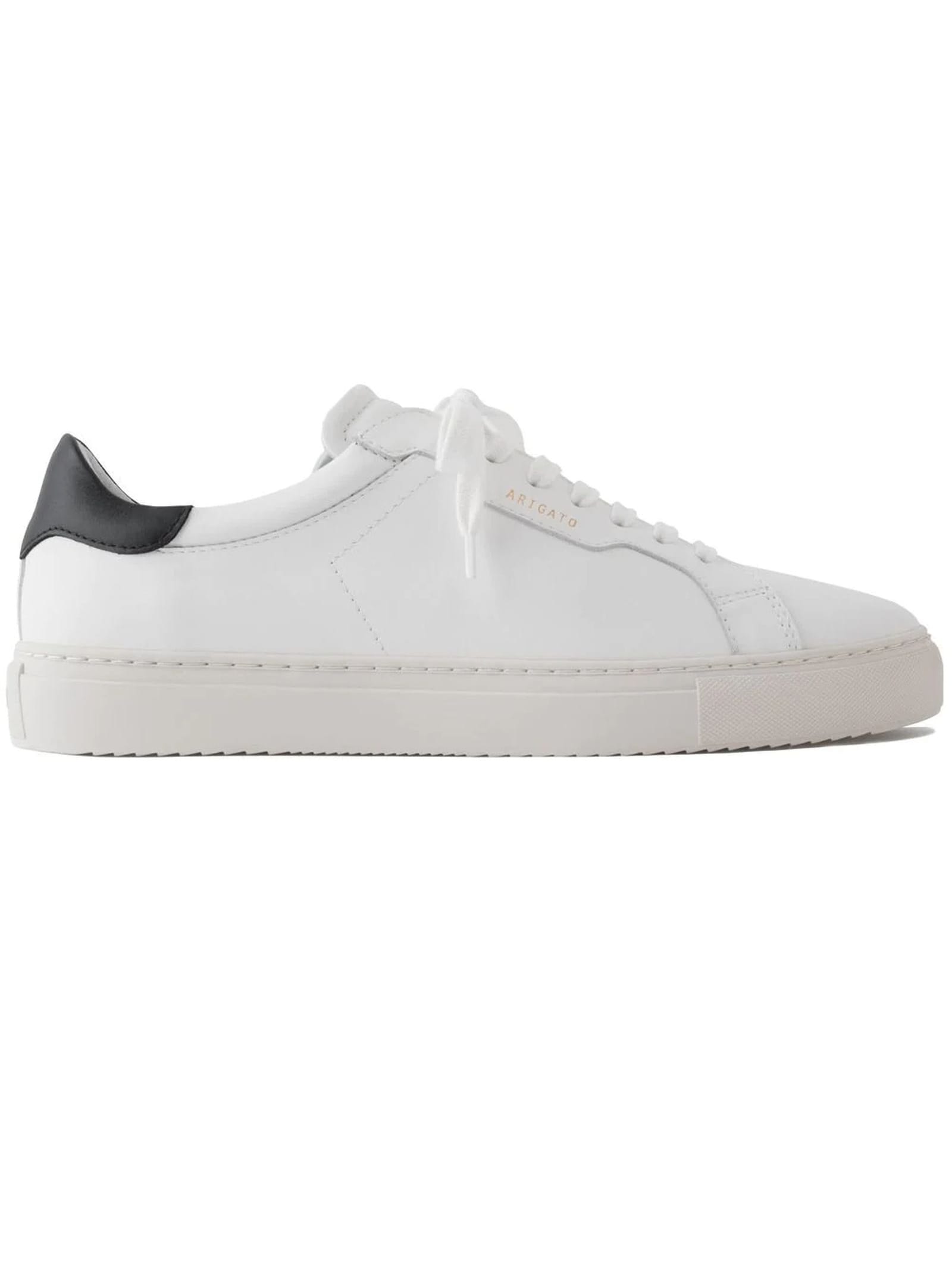 Axel Arigato Clean 180 Leather Sneakers In Bianco+nero