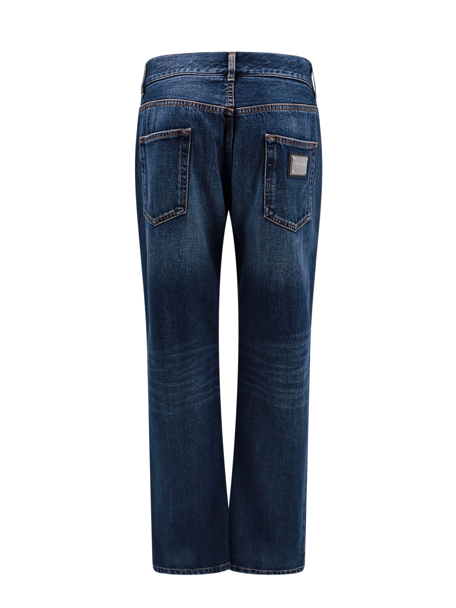 Shop Dolce & Gabbana Straight Buttoned Jeans In Variante Abbinata