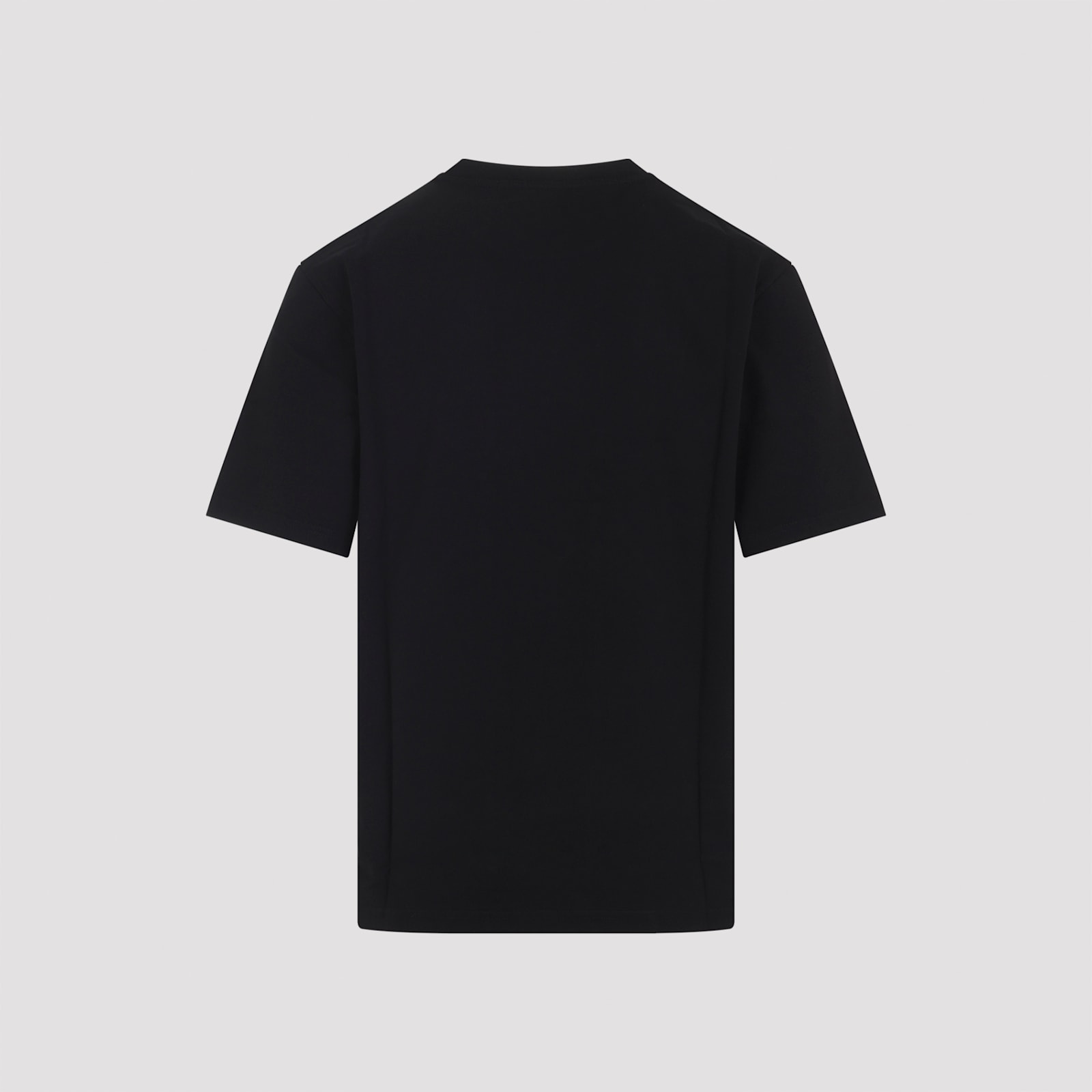 Martine Rose Black Short-sleeve T-shirt With Bold Front Print In Blue