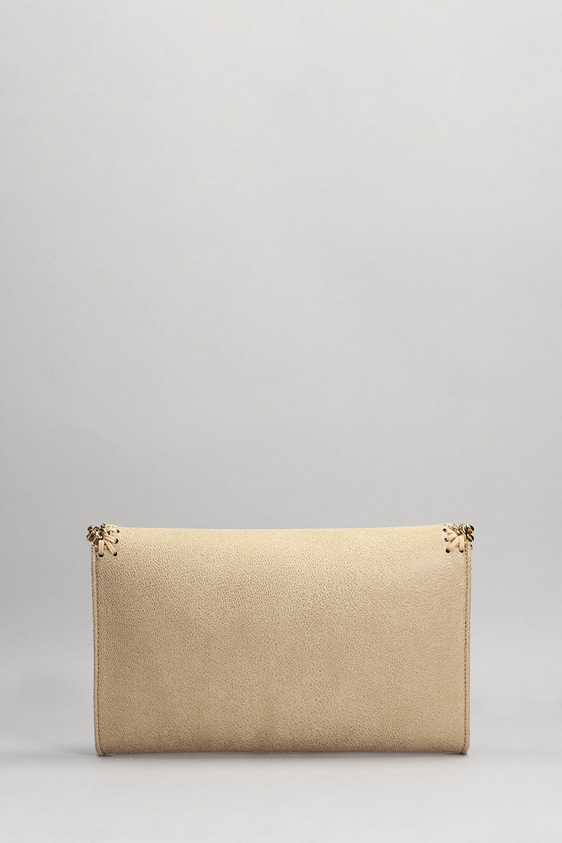 Shop Stella Mccartney Falabella Shoulder Bag In Beige Faux Leather