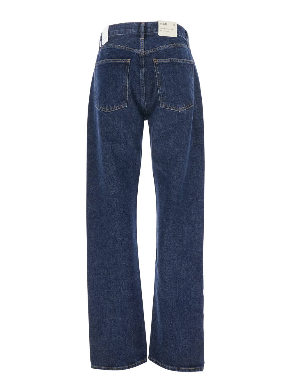 Agolde Valen High Rise Straight Jeans In Blu