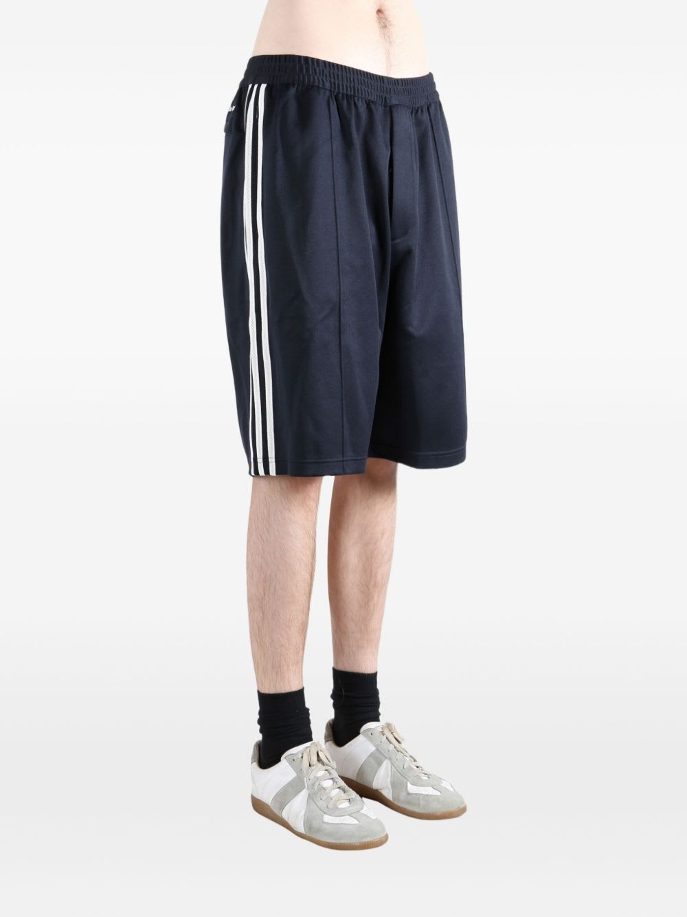 Adidas Originals By Wales Bonner Navy Cotton Blend Bermuda Shorts In Blue