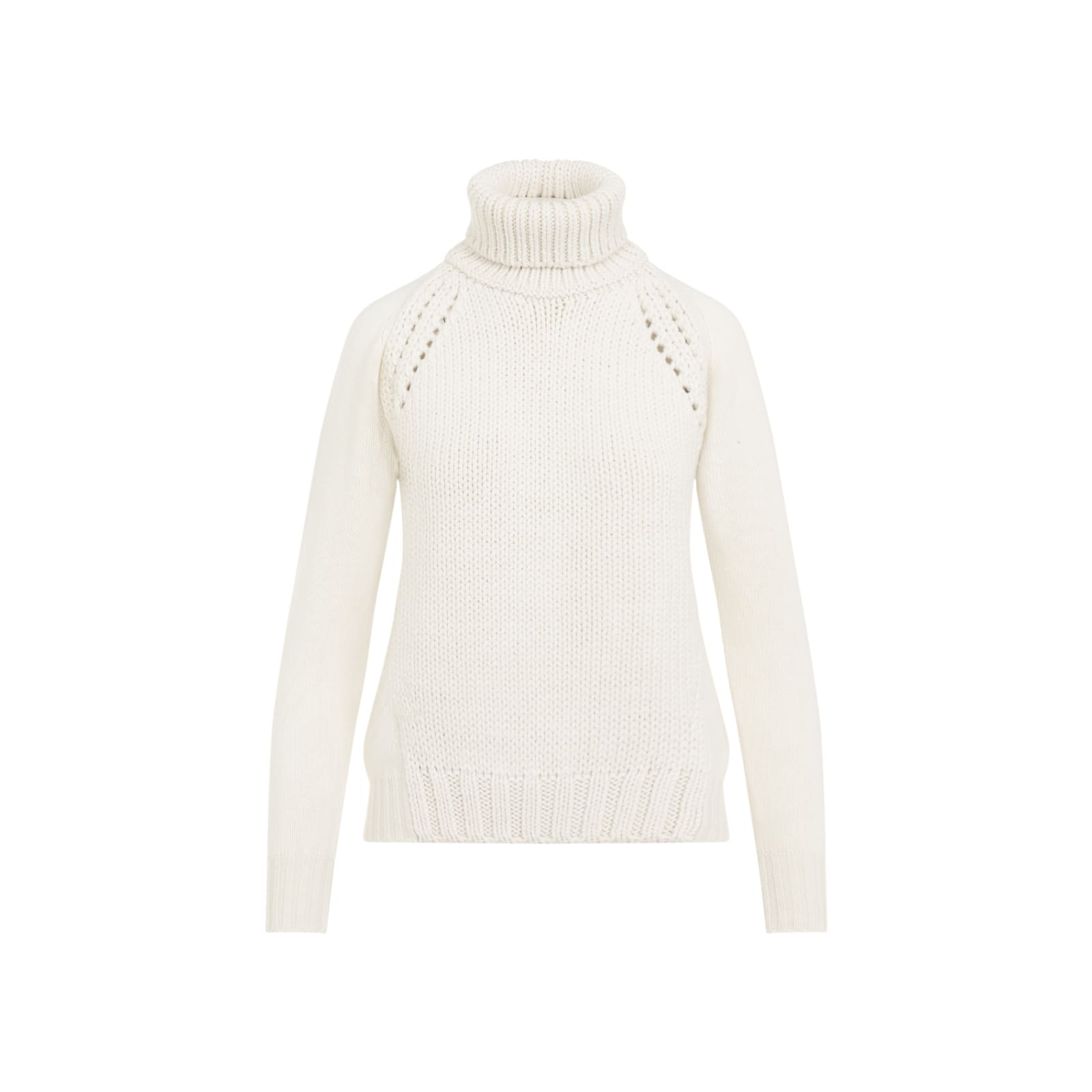 Shop Fabiana Filippi Virgin Wool Sweater In Burro