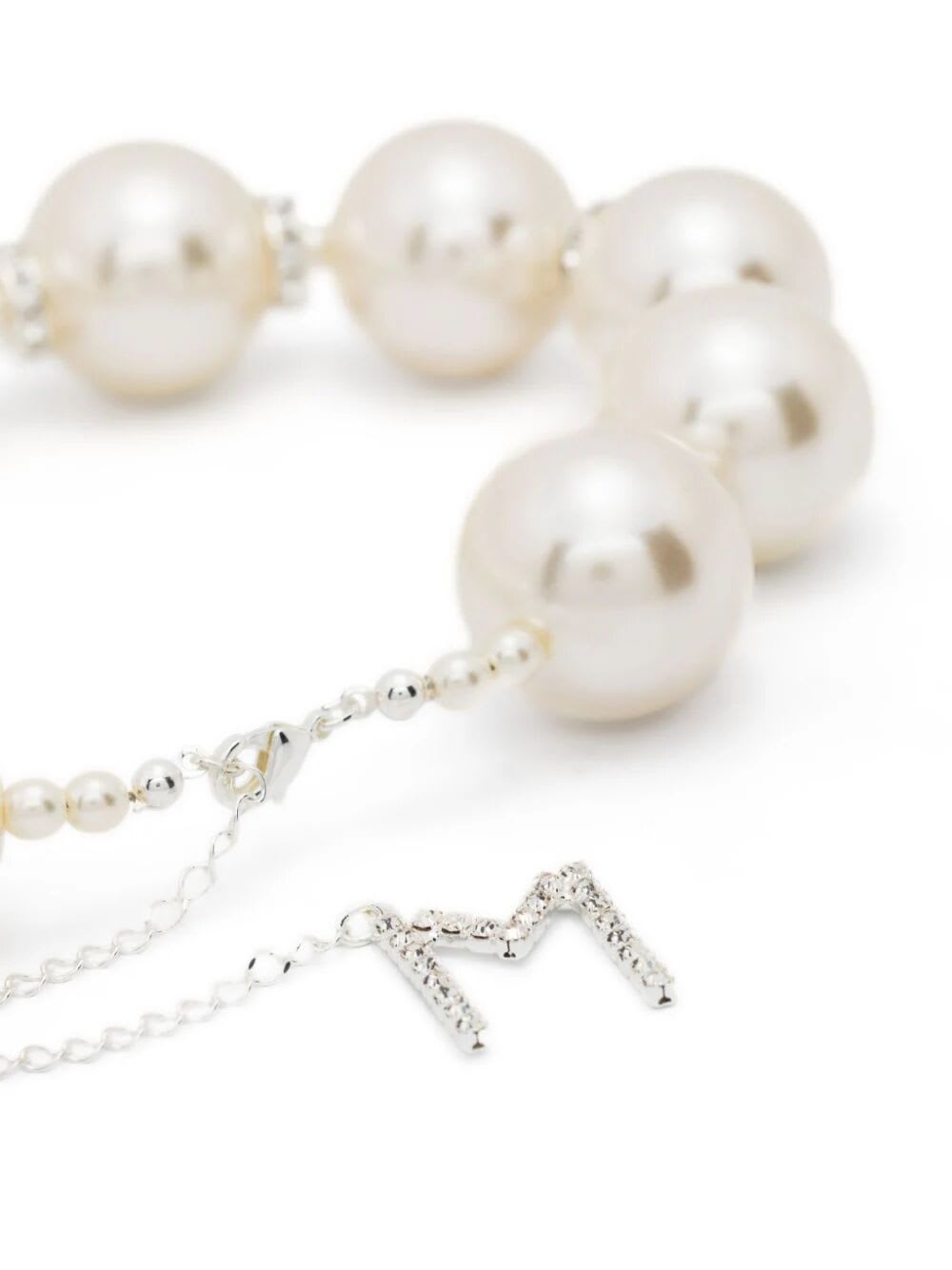 Shop Magda Butrym Pearls Necklace In White