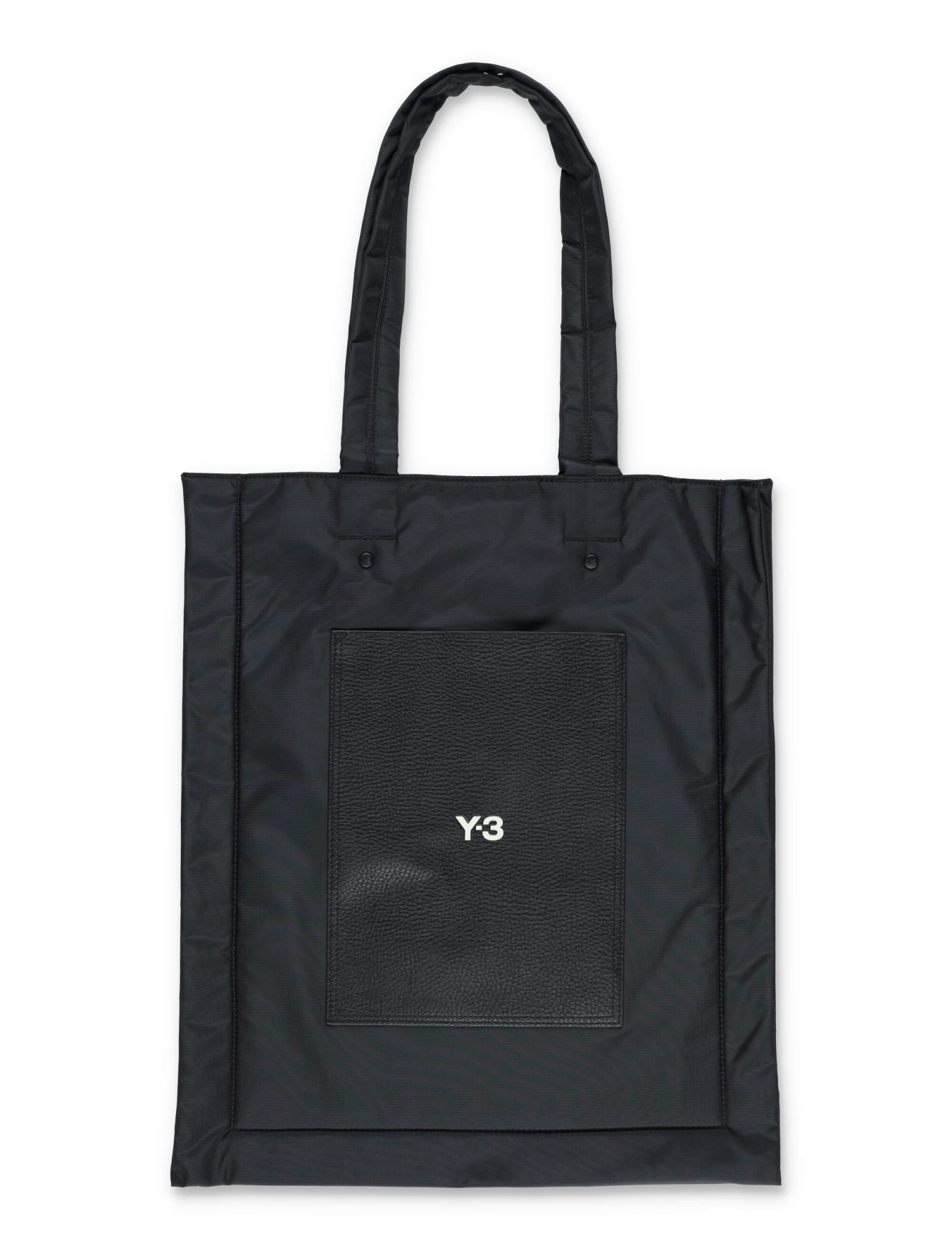 Shop Y-3 Lux Flat Tote Bag In Black