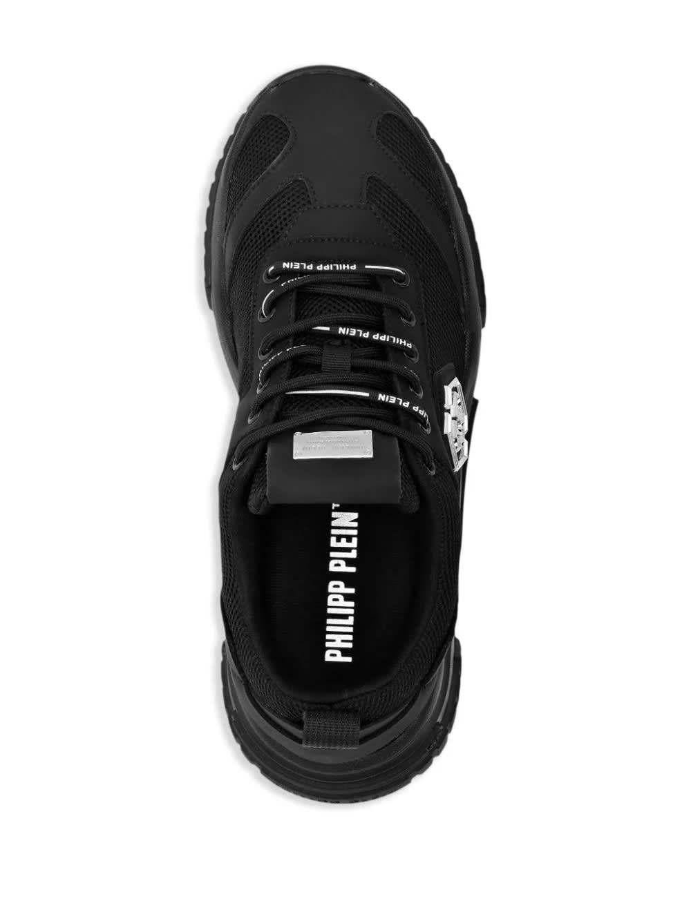 Shop Philipp Plein Black Predator Sneakers
