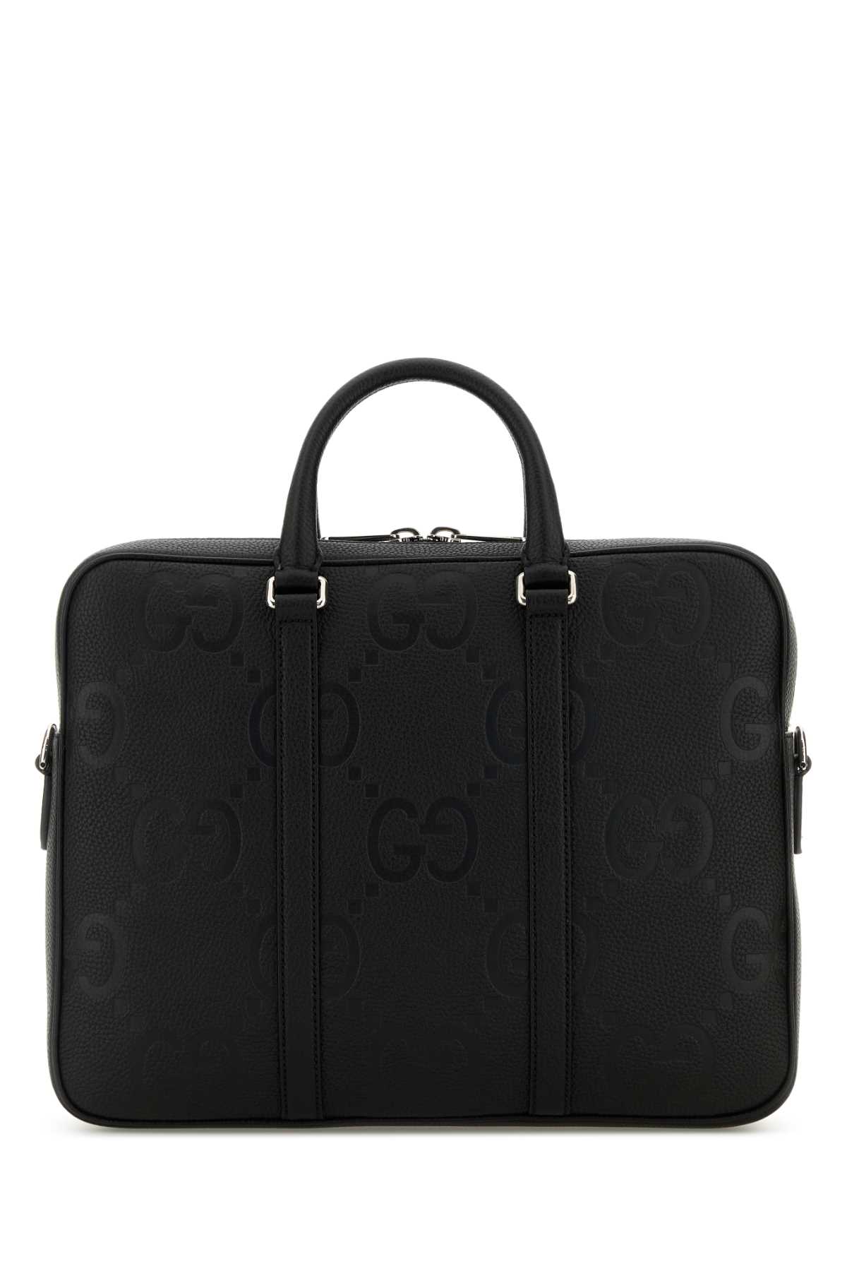 Gucci Black Leather Briefcase