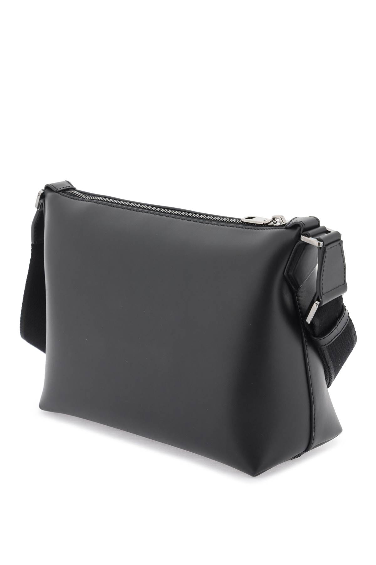 Shop Dolce & Gabbana Leather Crossbody Bag With Debossed Logo