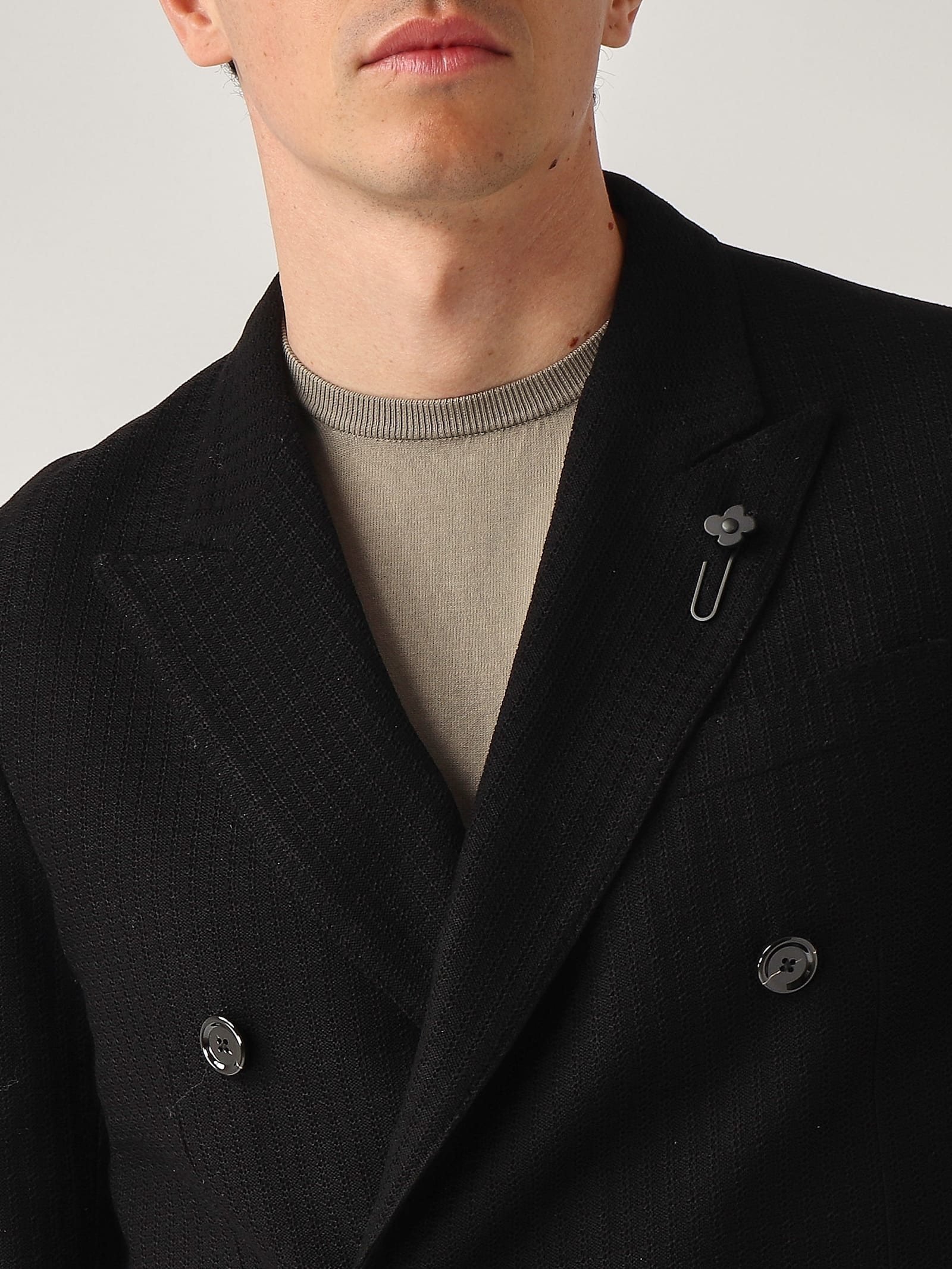 Lardini Giacca Rever Lancia Jacket In Black