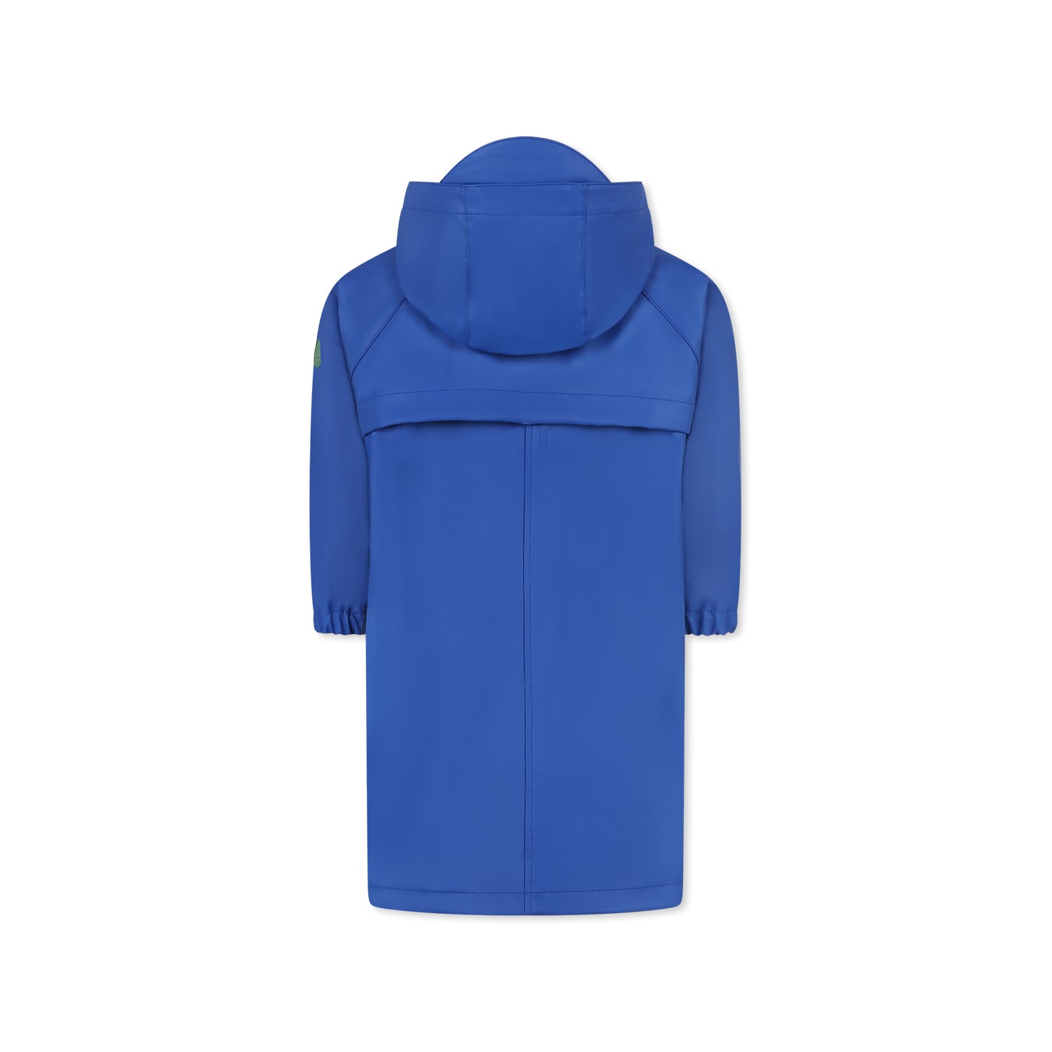 Petit Bateau Hooded Raincoat In Light Blue