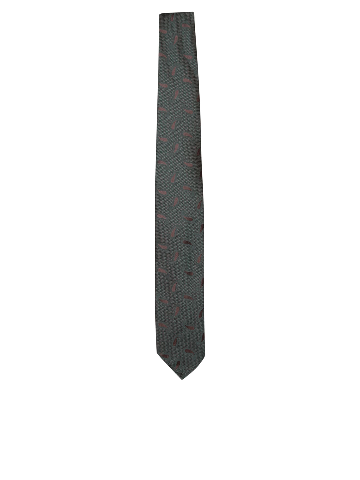 Shop Lardini Patterned Brown Tie 7cm