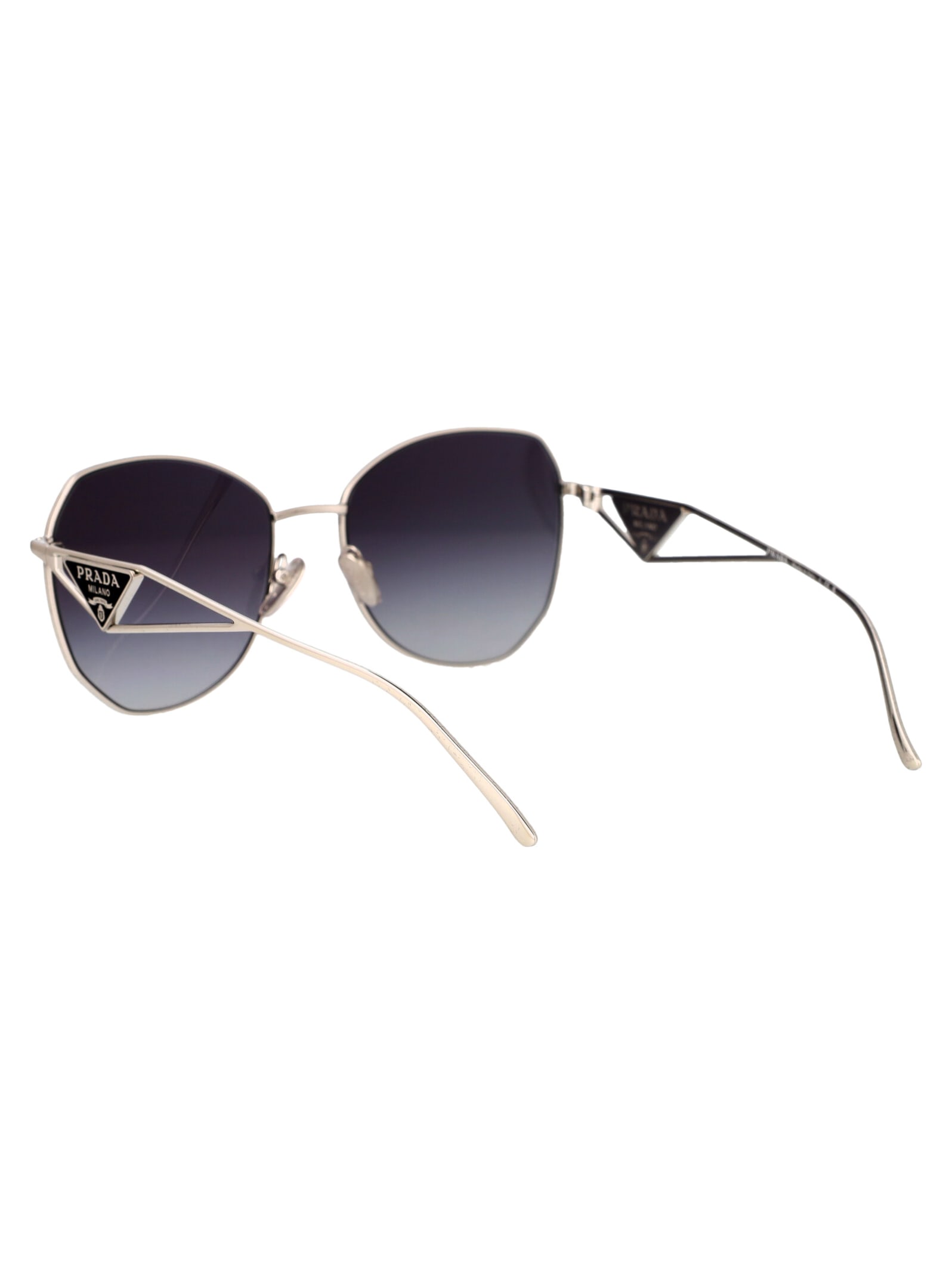 Shop Prada 0pr 57ys Sunglasses In 1bc5d1 Silver