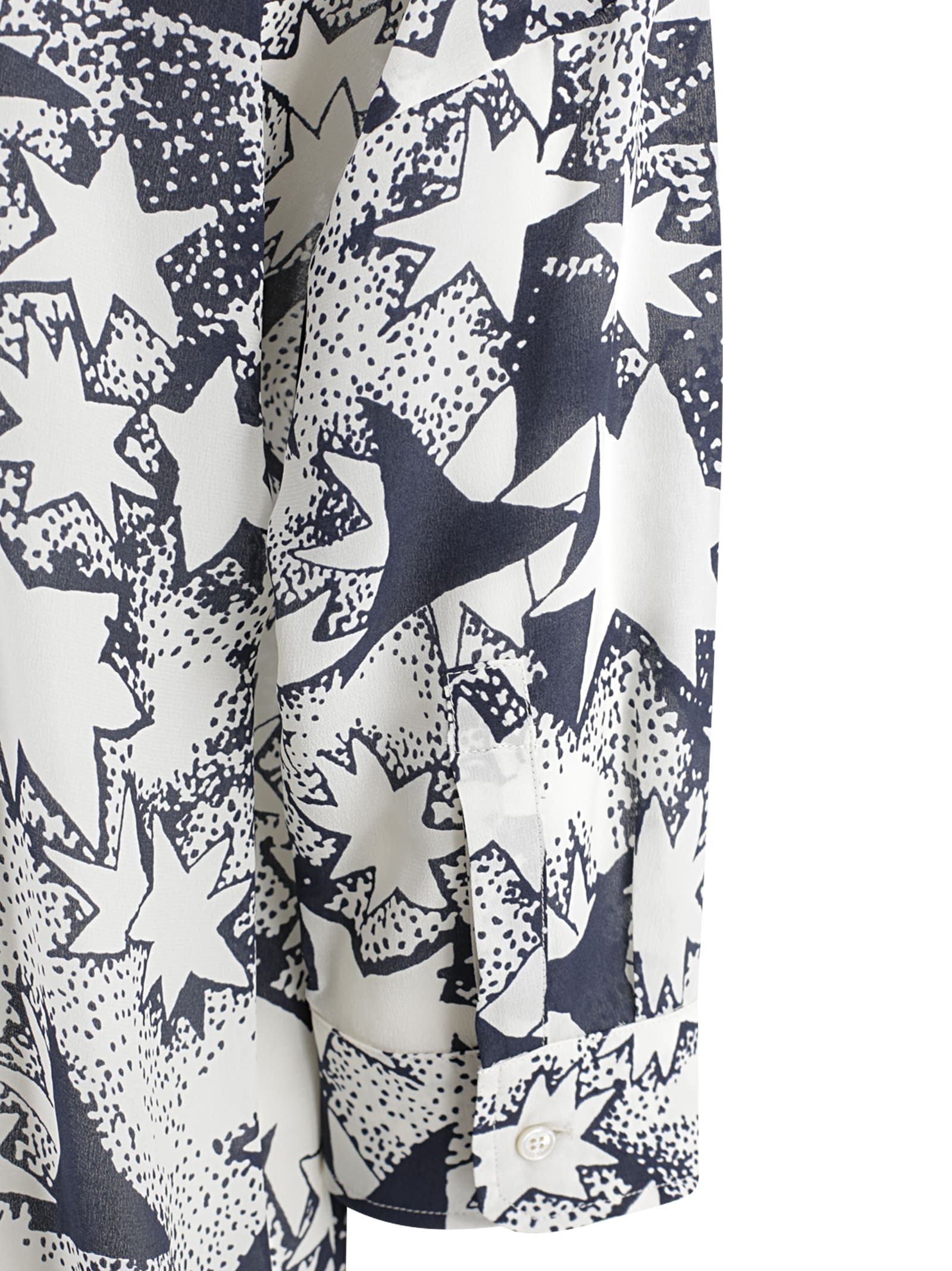 Shop Weekend Max Mara Printed Silk Flared Shirt In Fantasia