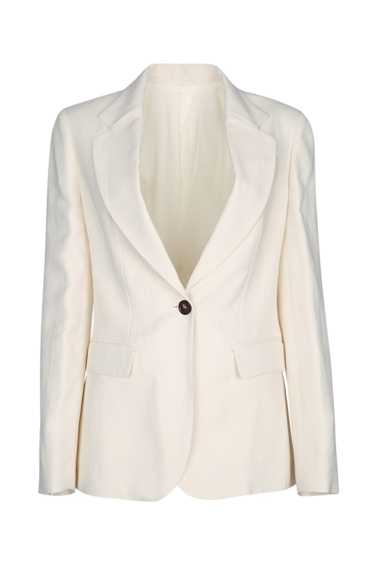 Brunello Cucinelli Ribbed Single-breasted Blazer In C9002
