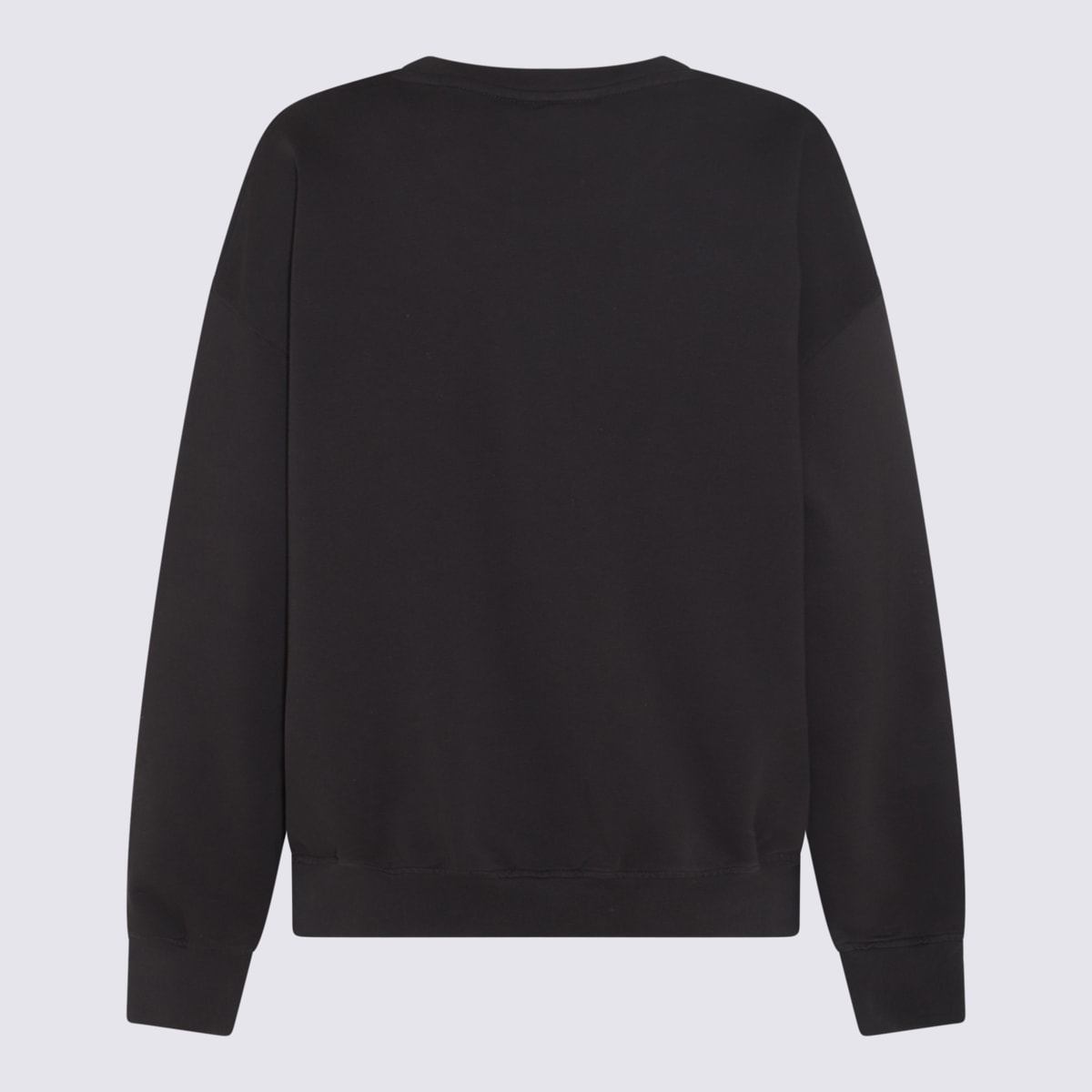 Shop Ganni Black Cotton Sweatshirt