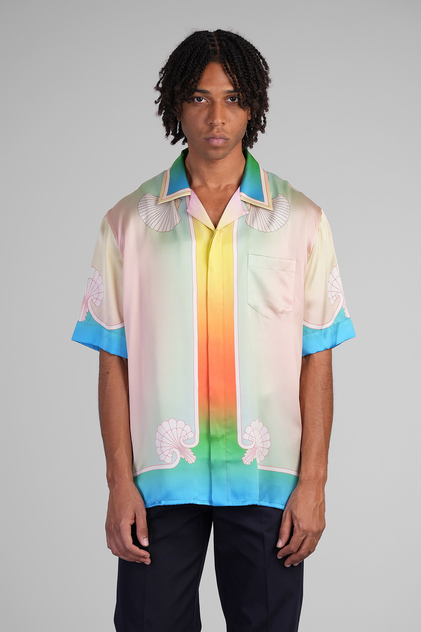 Shirt In Multicolor Silk