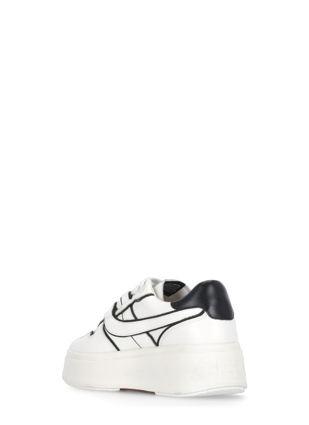 Ash Low Top Leather Platform Sneakers In White