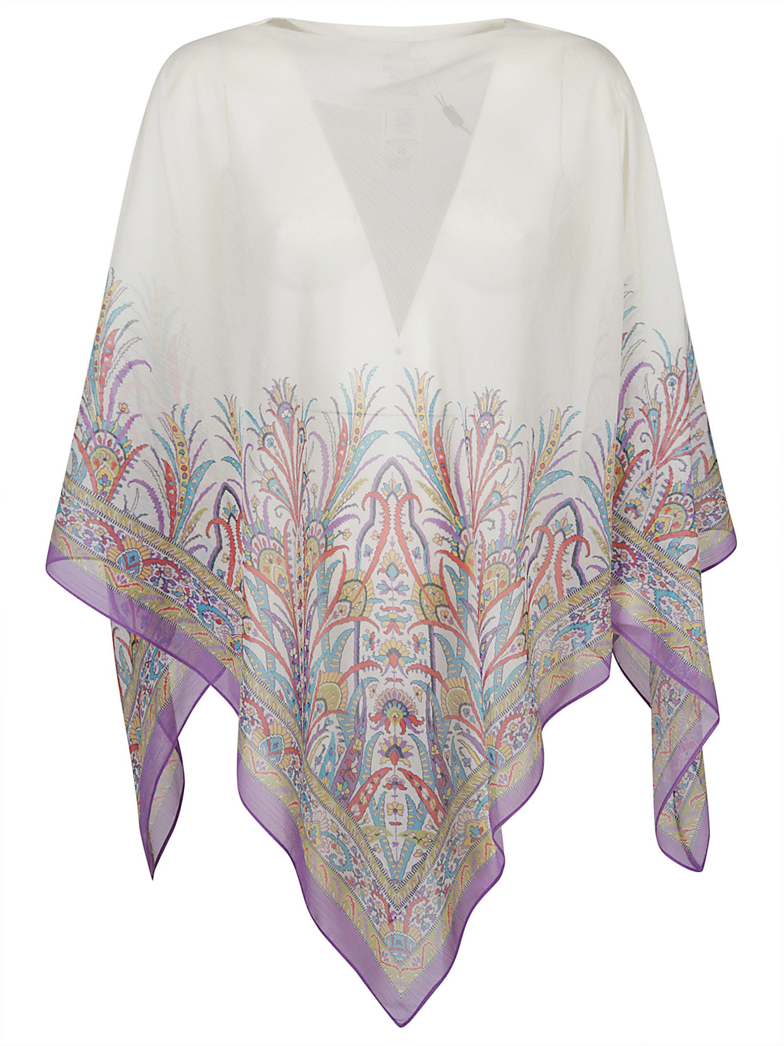 Shop Etro Beachwear Cover-ups In Bianco