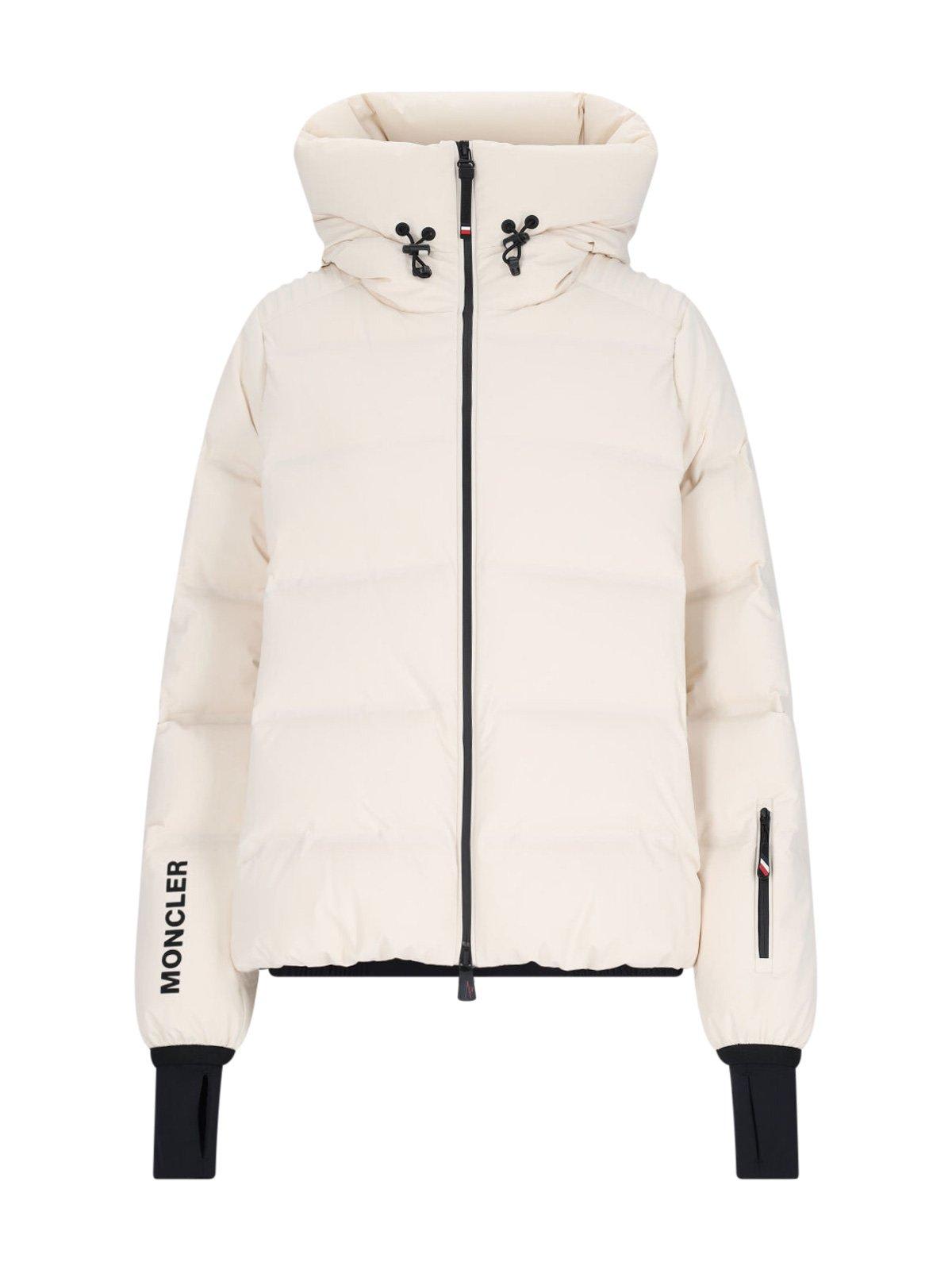 Shop Moncler Suisses Hooded Down Jacket