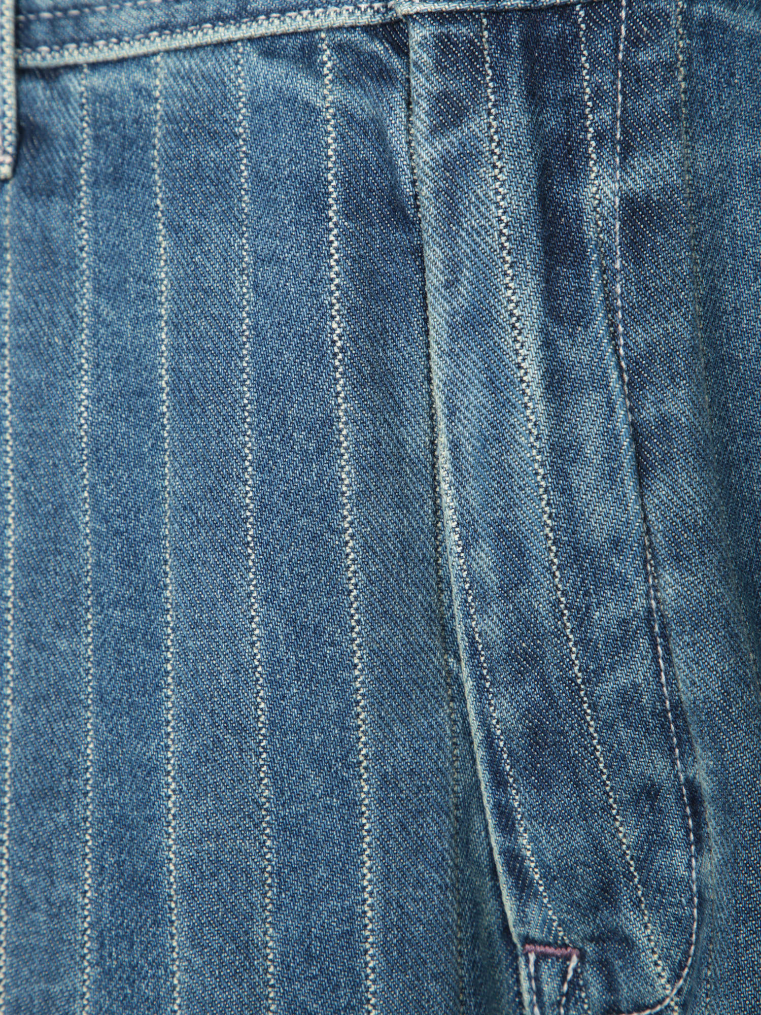 Paul Smith Blue Vertical Striped Jeans