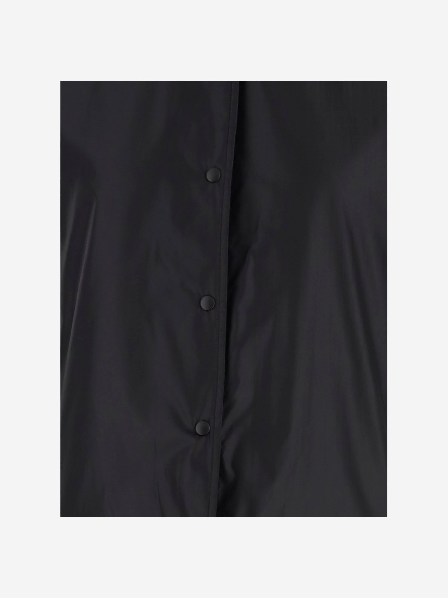 Aspesi Lapel Snap Button Vest In Black
