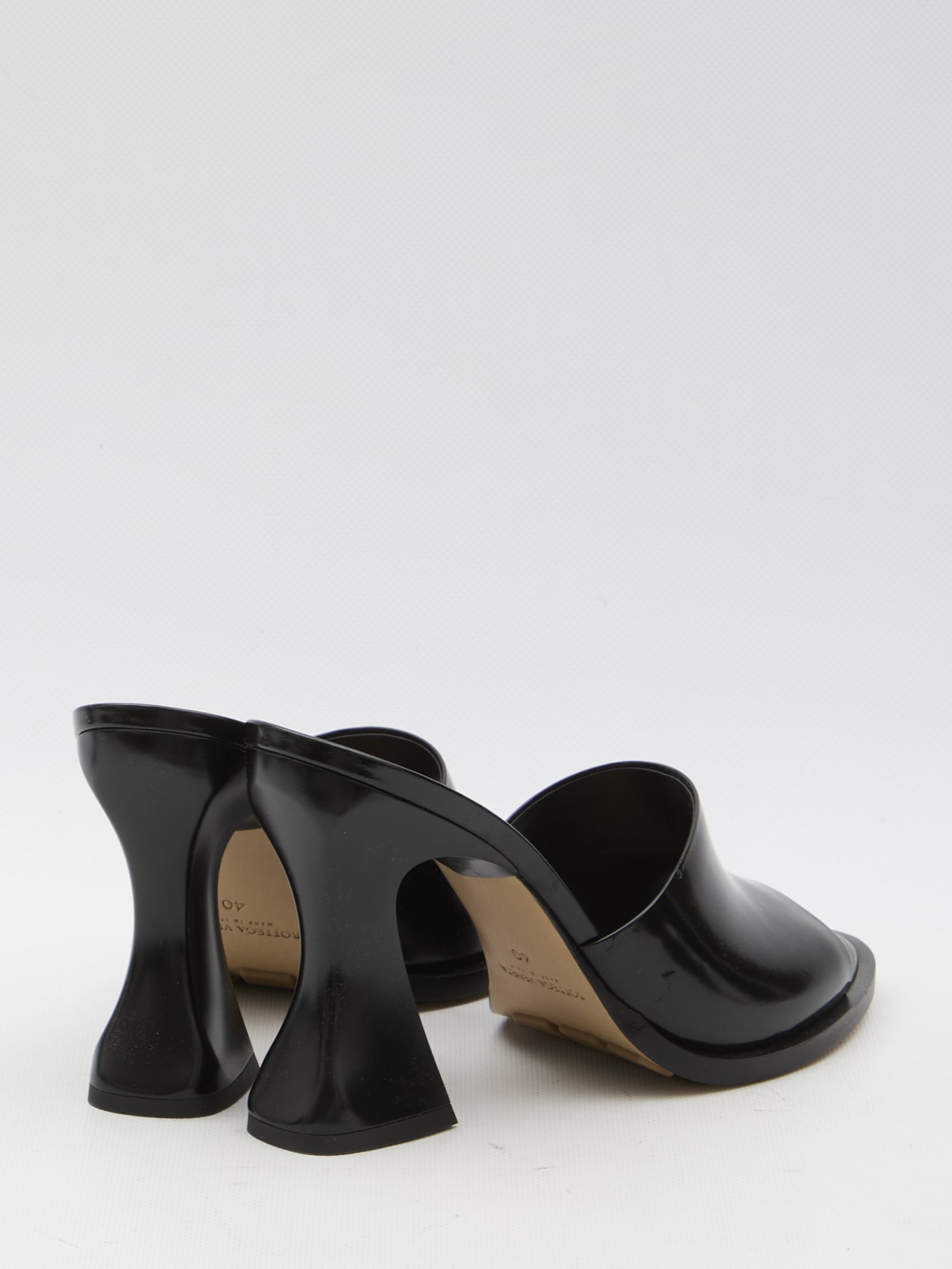 Shop Bottega Veneta Cha-cha Mules In Black