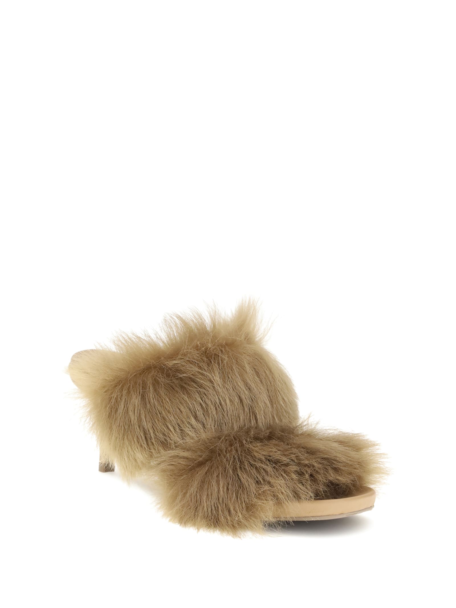 Pedro Garcia 65mm Fur-trimmed Heeled Sandals
