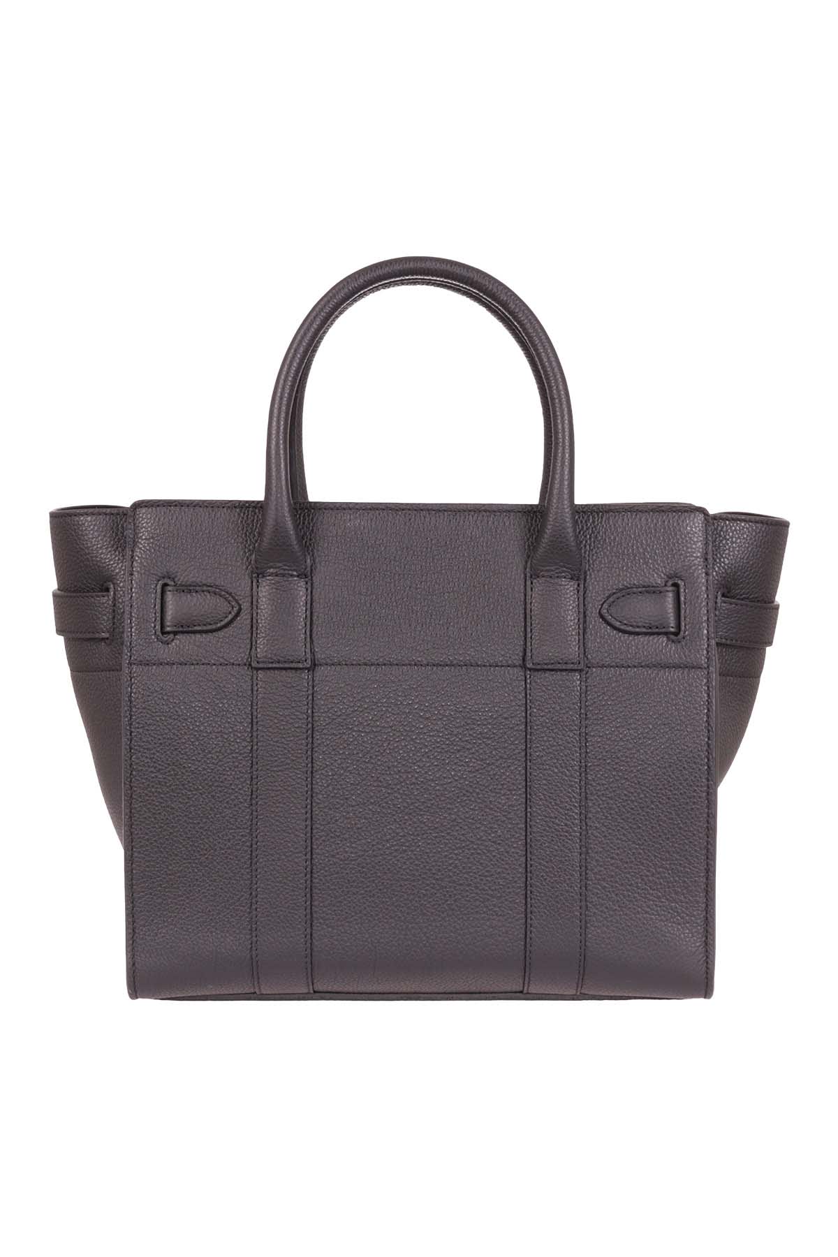 Shop Mulberry Small Zipped Bayswater In Black