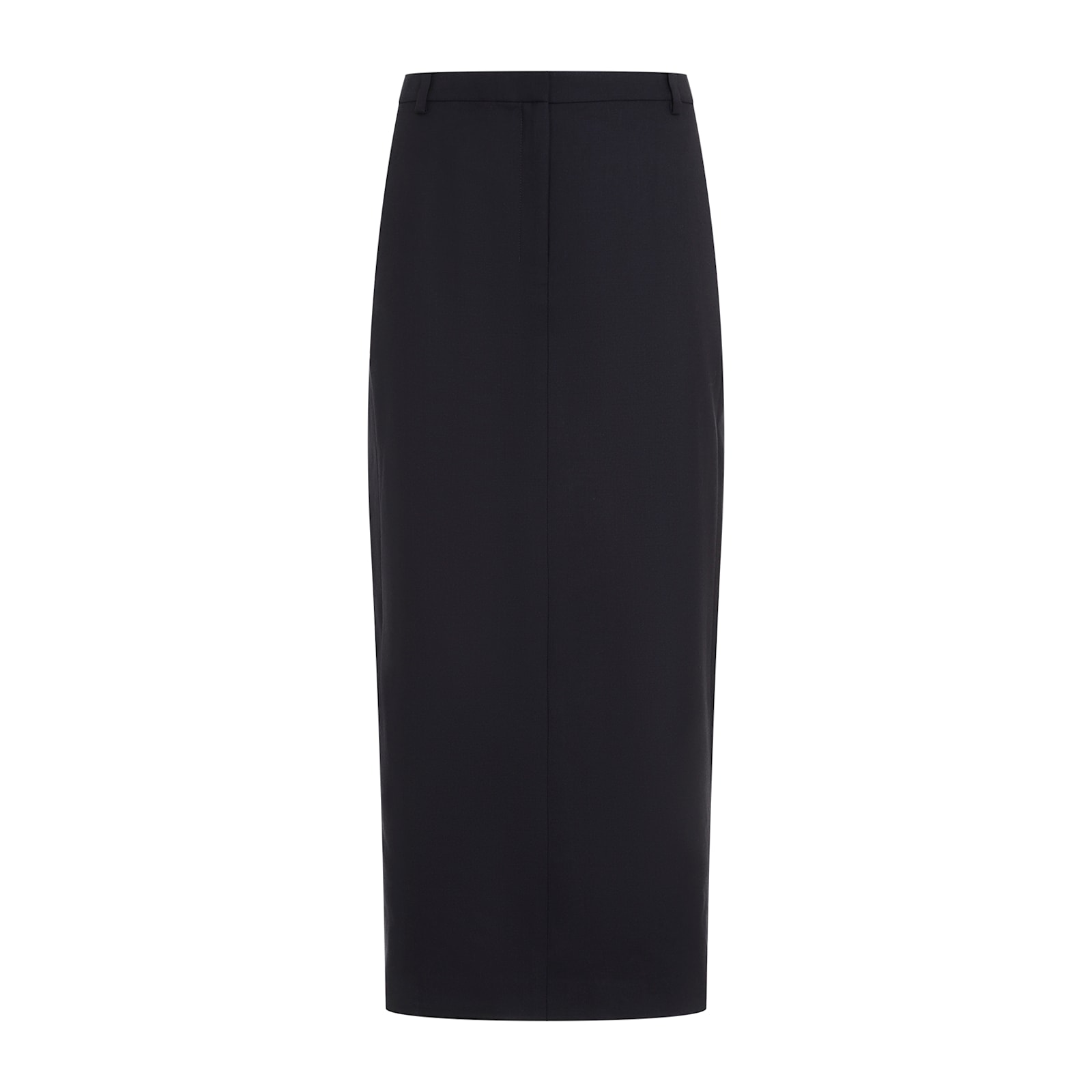 Shop Theory Midi Skirt In K Dark Navy