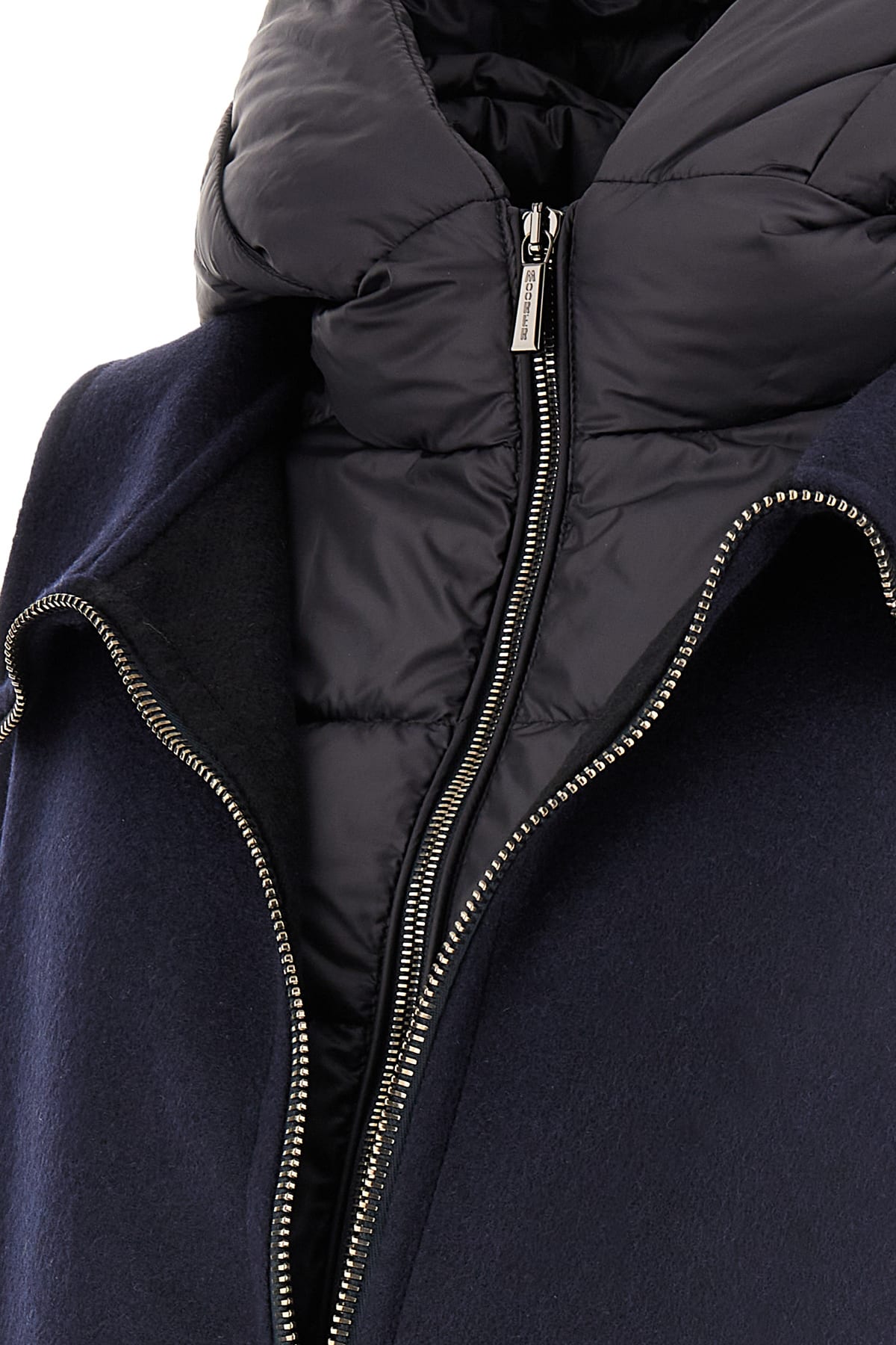 Shop Moorer Midnight Blue Polyester Fabula Down Jacket In V1996