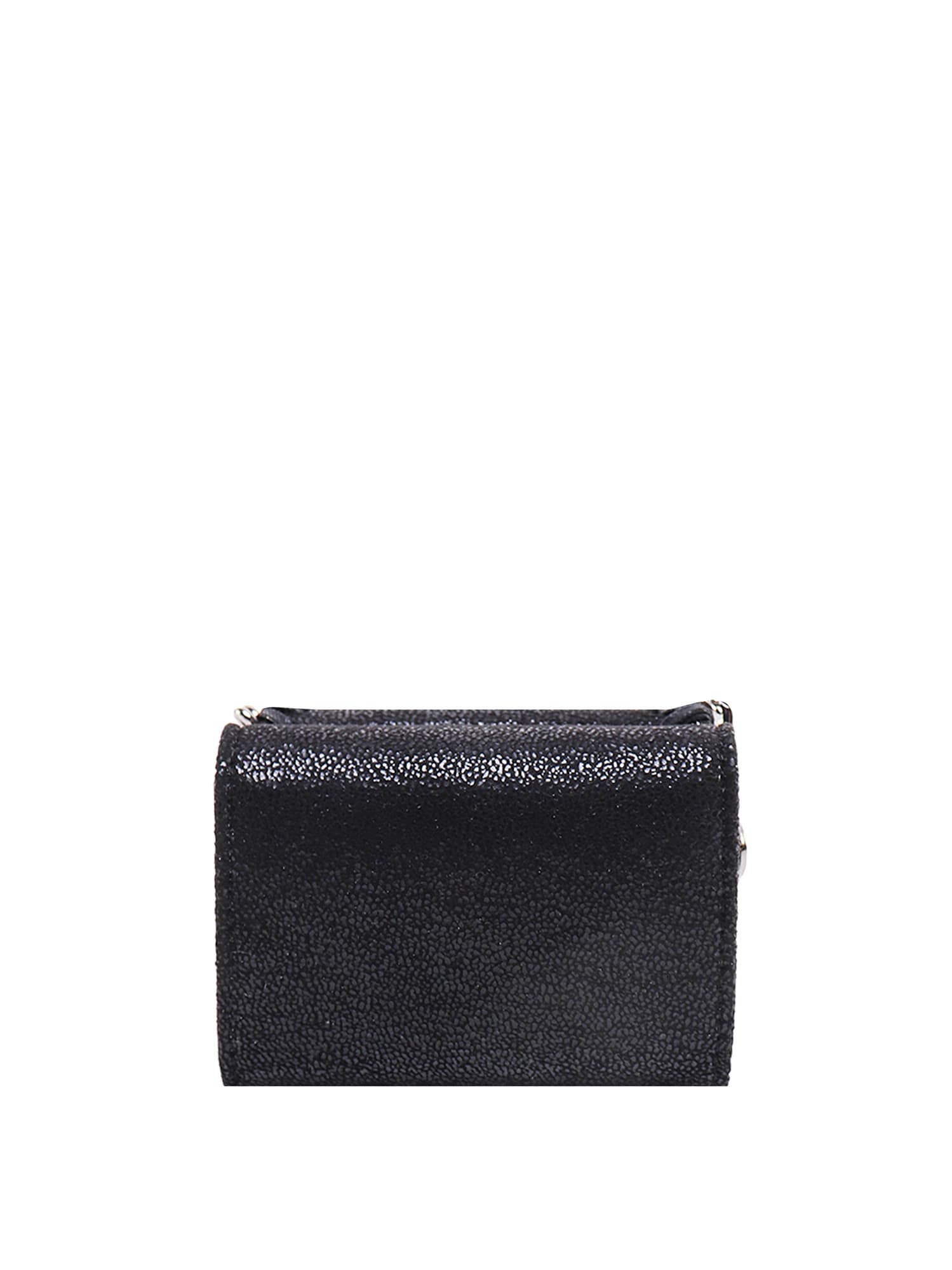 Shop Stella Mccartney Falabella Wallet In Black