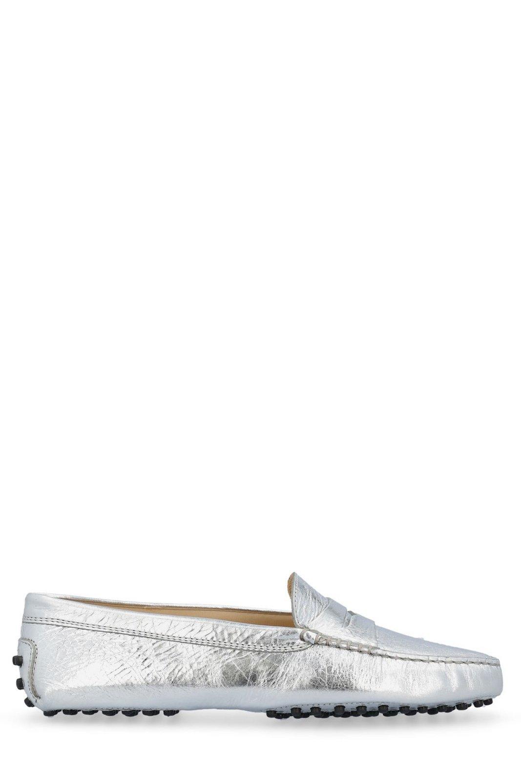 TOD'S DRIVER METALLIC LOAFERS