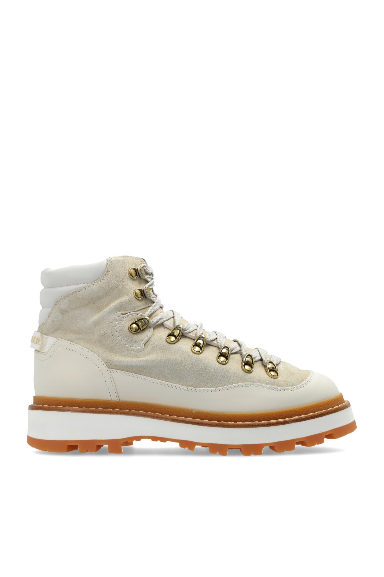 Shop Moncler Trekking Boots Peka Trek In White