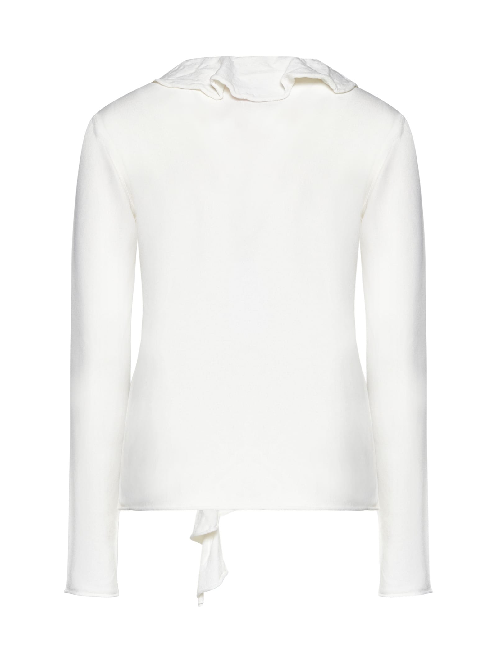 Shop Semicouture Cardigan In White