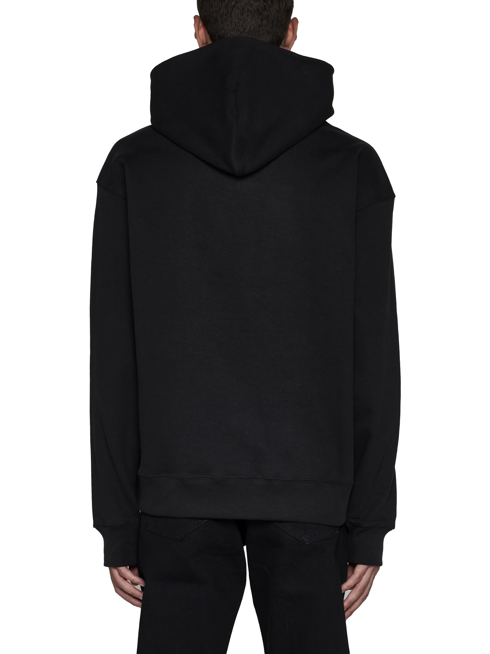 Kenzo Oversized Black Sweatshirt With Target Print In Black