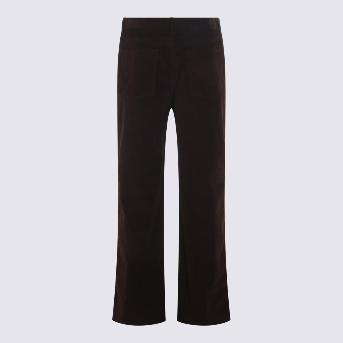 The Row Brown Cotton Pants In Brown