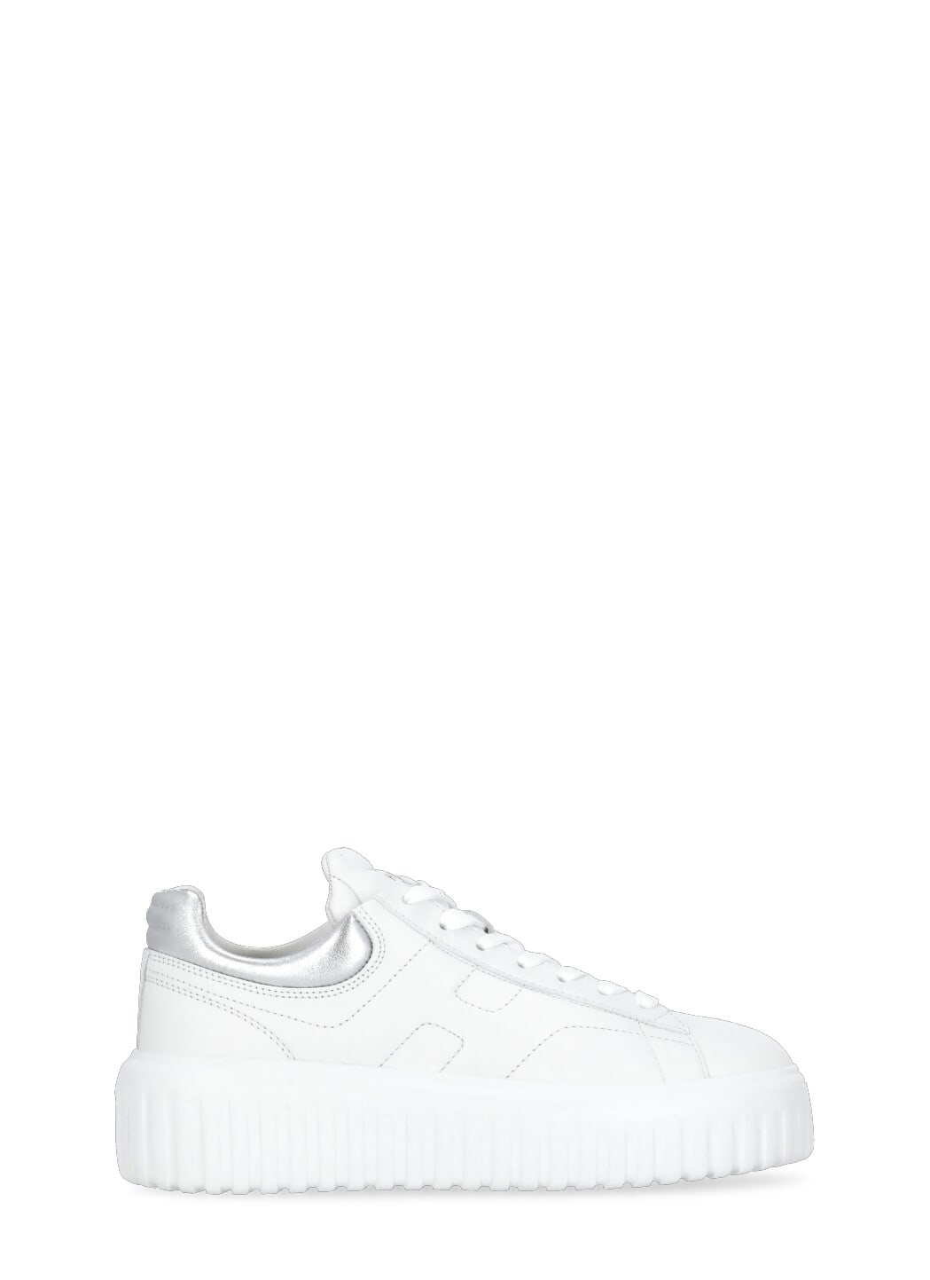 Shop Hogan H-stripes Sneakers In White