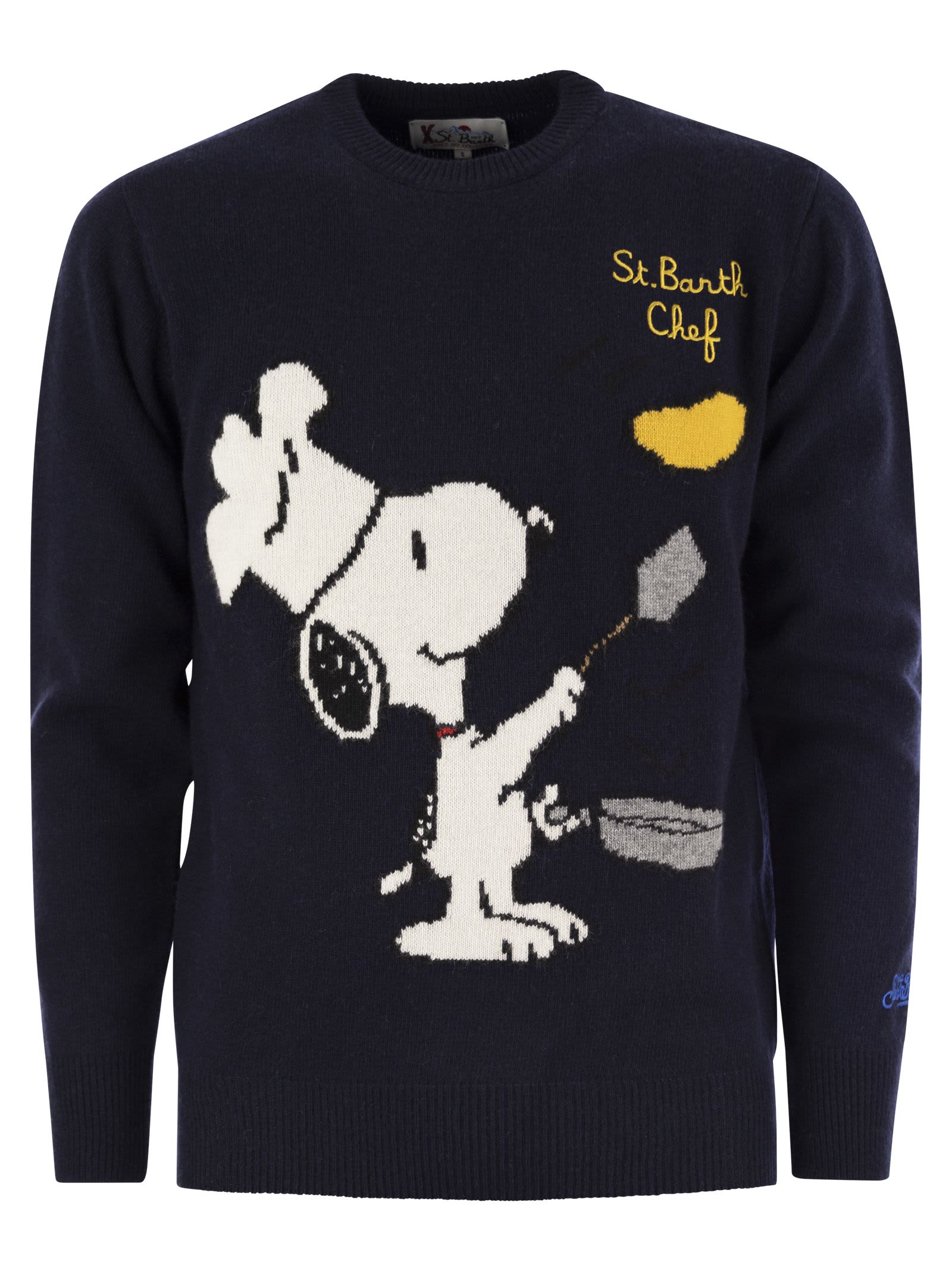 Snoopy Chef Jumper In Wool And Cashmere Blend