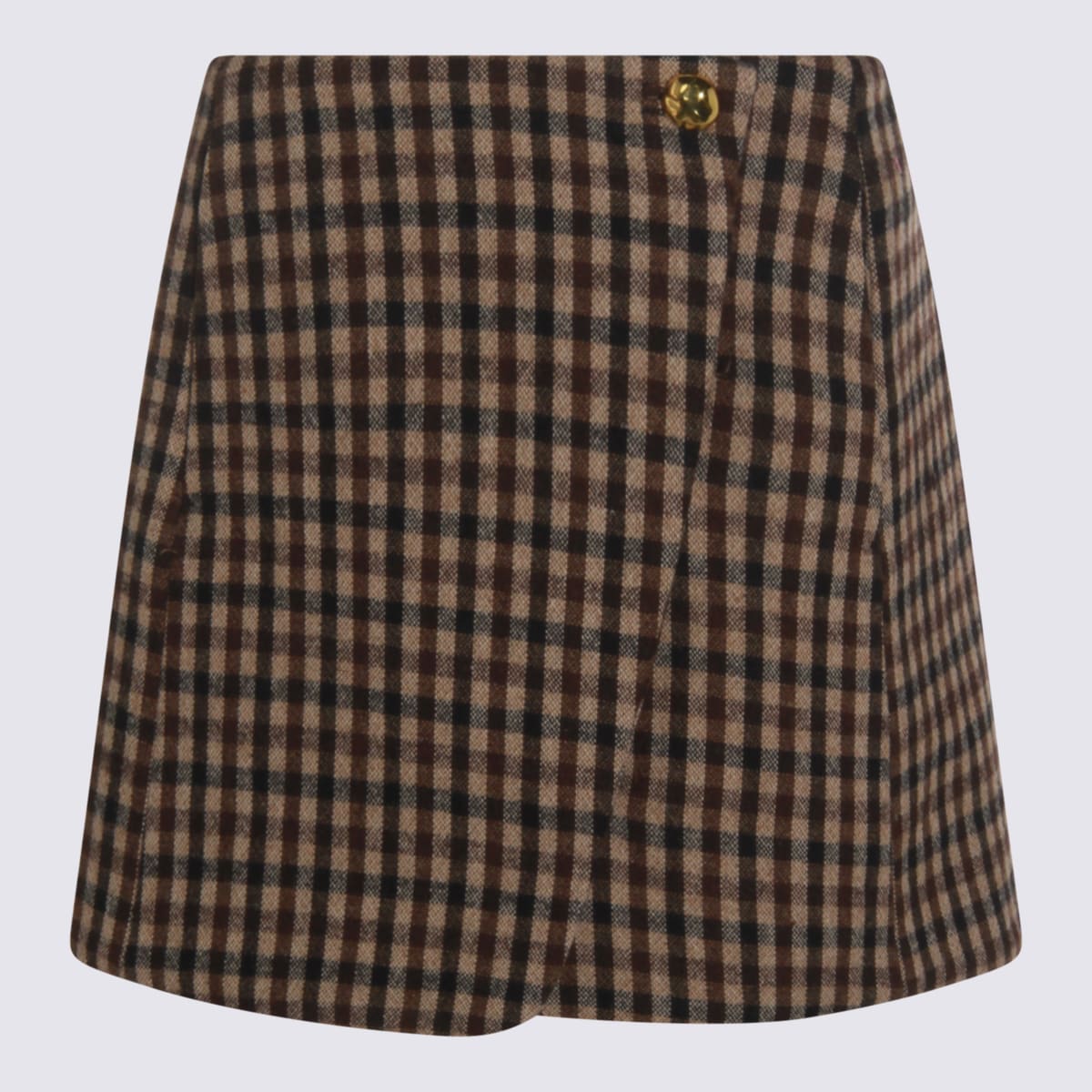 Brown Wool Skirt
