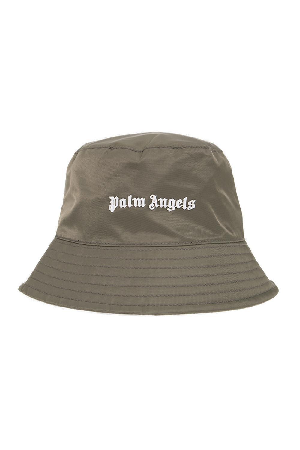 Palm Angels Logo-detailed Bucket Hat